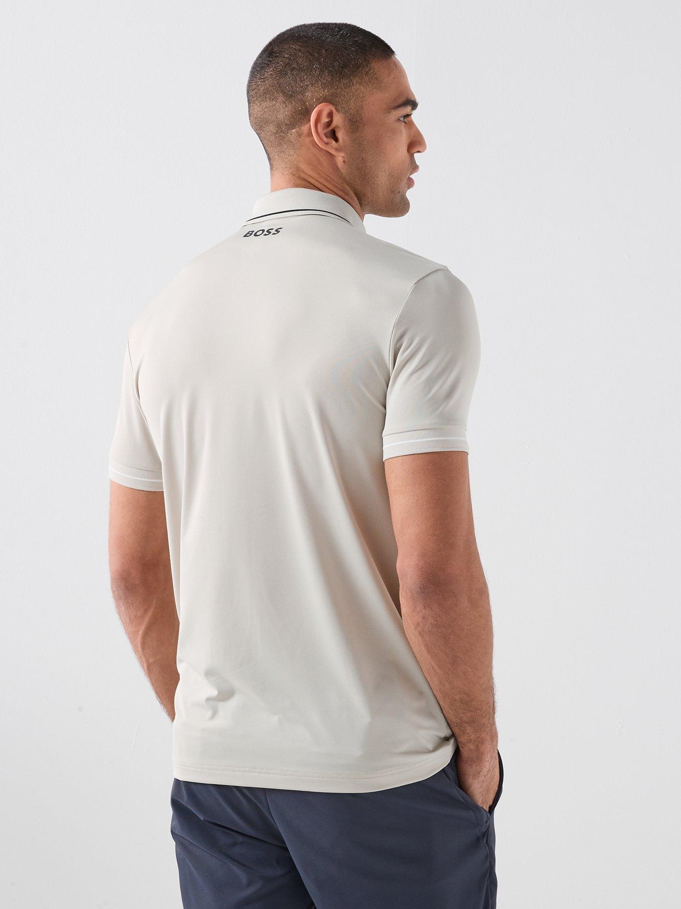 Image 2 of 5 of BOSS Mens Golf Paul Pro Polo - Beige
