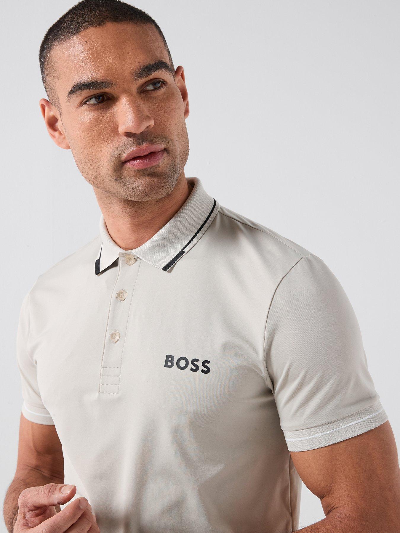 Image 5 of 5 of BOSS Mens Golf Paul Pro Polo - Beige
