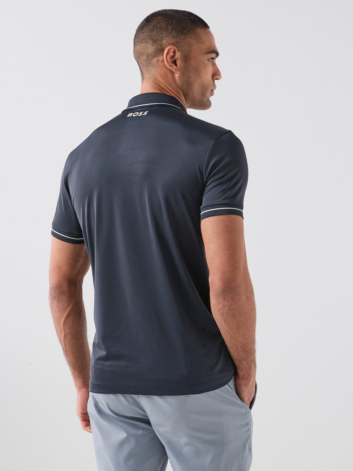 Image 2 of 6 of BOSS Mens Golf Paul Pro Polo - Blue