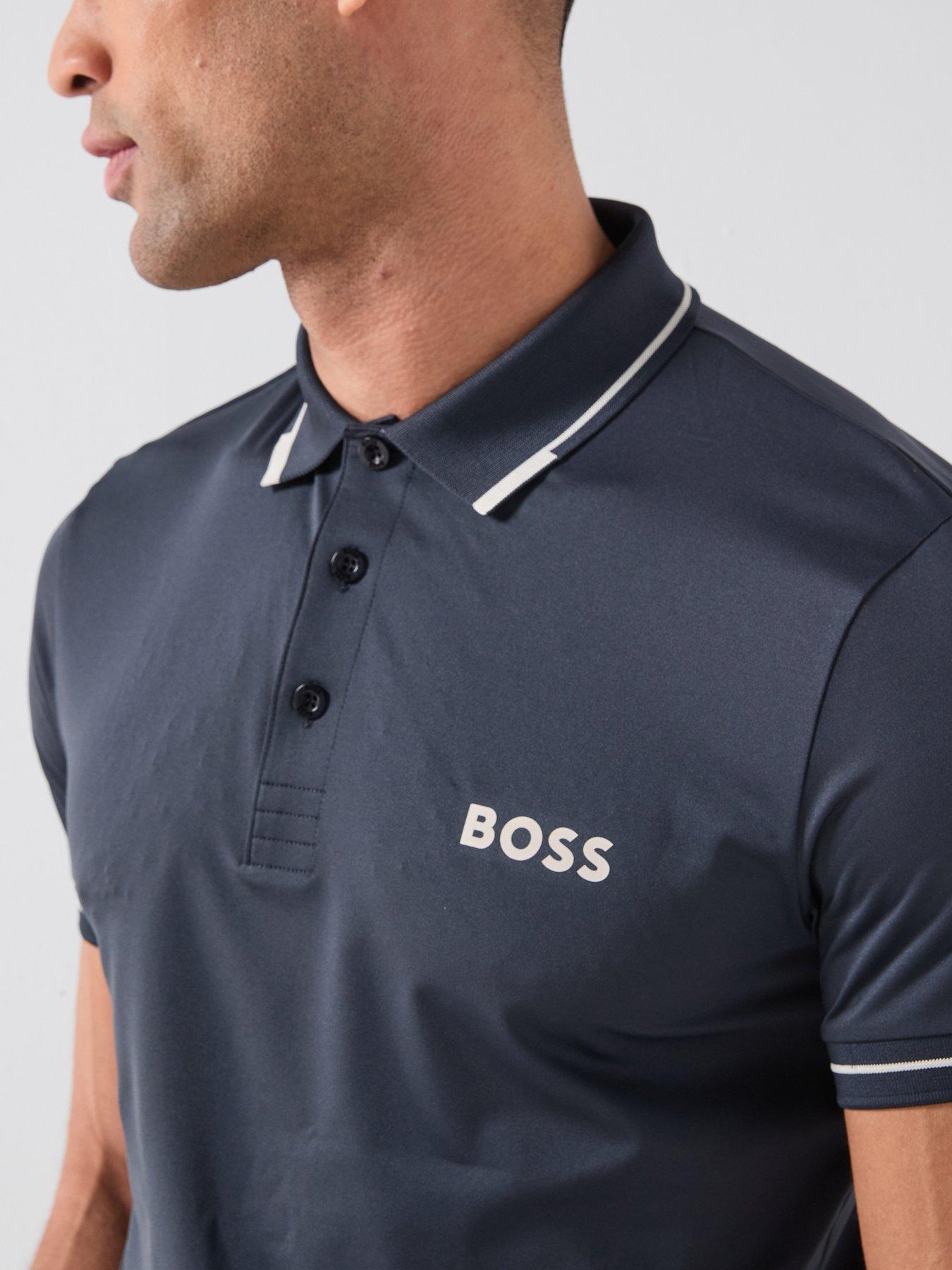 Image 5 of 6 of BOSS Mens Golf Paul Pro Polo - Blue