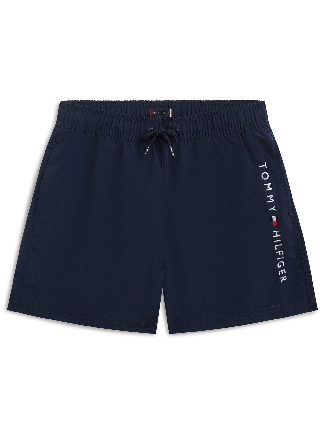 Image 1 of 2 of Tommy Hilfiger Boys Drawstring Swim Shorts - Navy