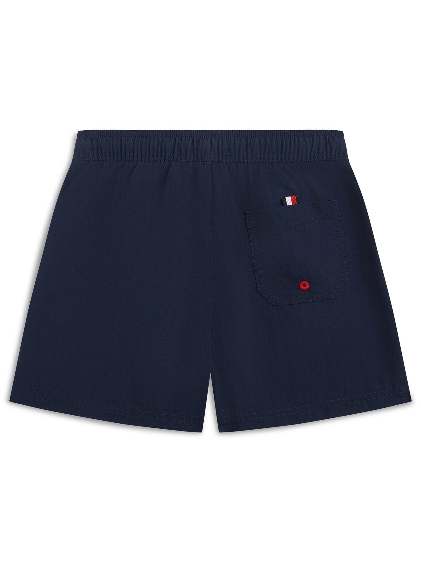 Image 2 of 2 of Tommy Hilfiger Boys Drawstring Swim Shorts - Navy