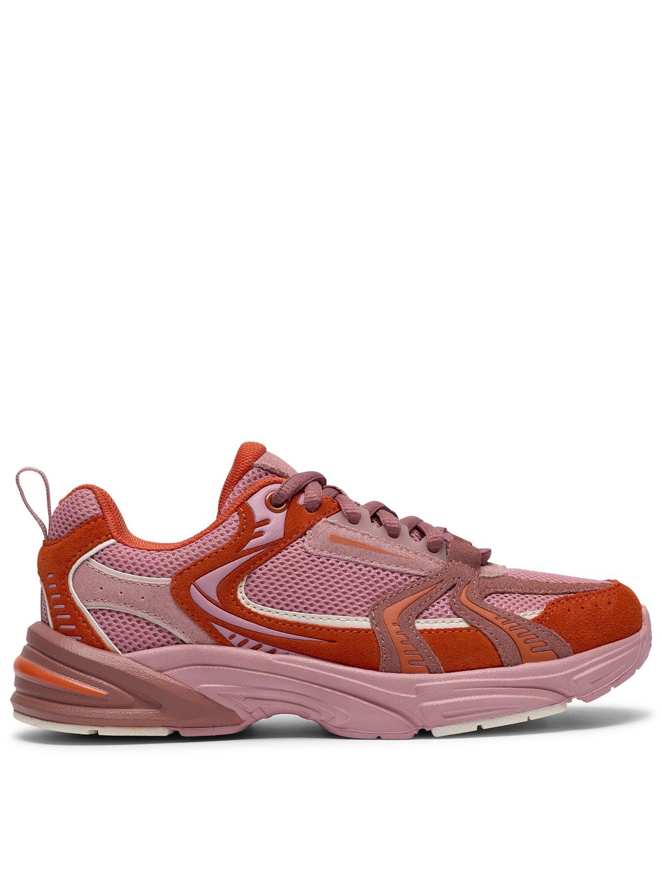 Clarks Youth Crafton Vibe Trainer, Pink, Size 1 Older