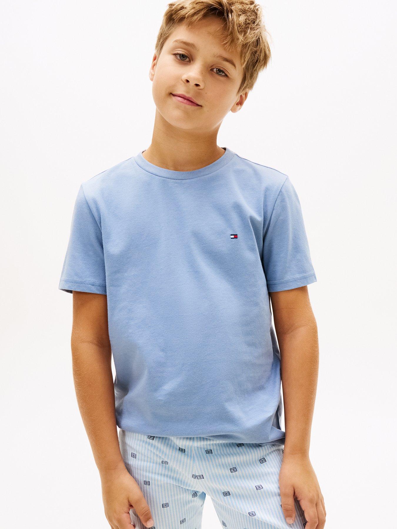 Image 2 of 6 of Tommy Hilfiger Boys 2 Pack Short Sleeve T-Shirts - Blue