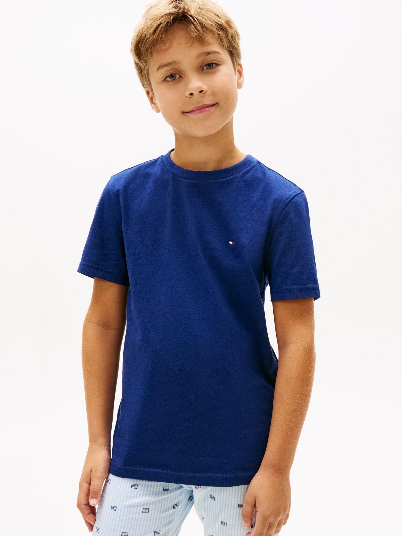 Image 5 of 6 of Tommy Hilfiger Boys 2 Pack Short Sleeve T-Shirts - Blue