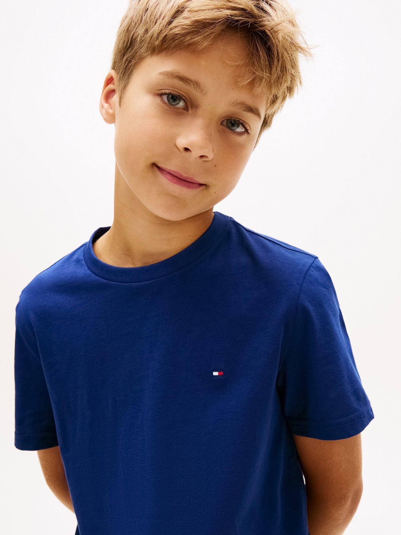 Image 6 of 6 of Tommy Hilfiger Boys 2 Pack Short Sleeve T-Shirts - Blue