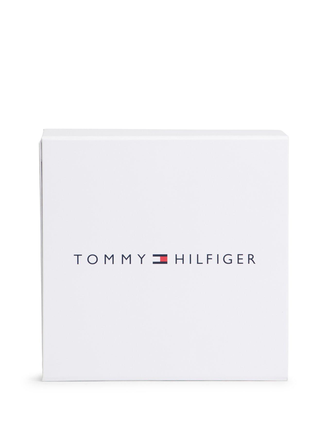 Image 3 of 3 of Tommy Hilfiger Baby Boys Ithaca Short Sleeve Shirt, Shorts And Hat Giftbox - Blue