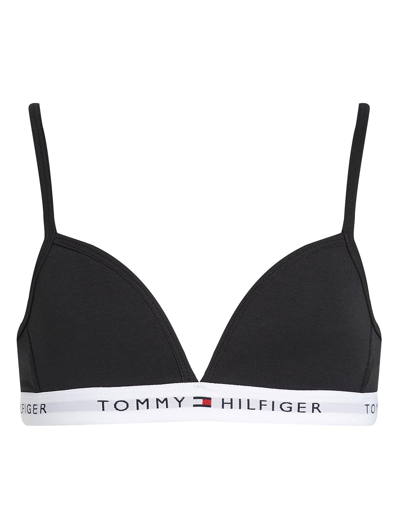 Tommy Hilfiger Girls Triangle Bra - Black