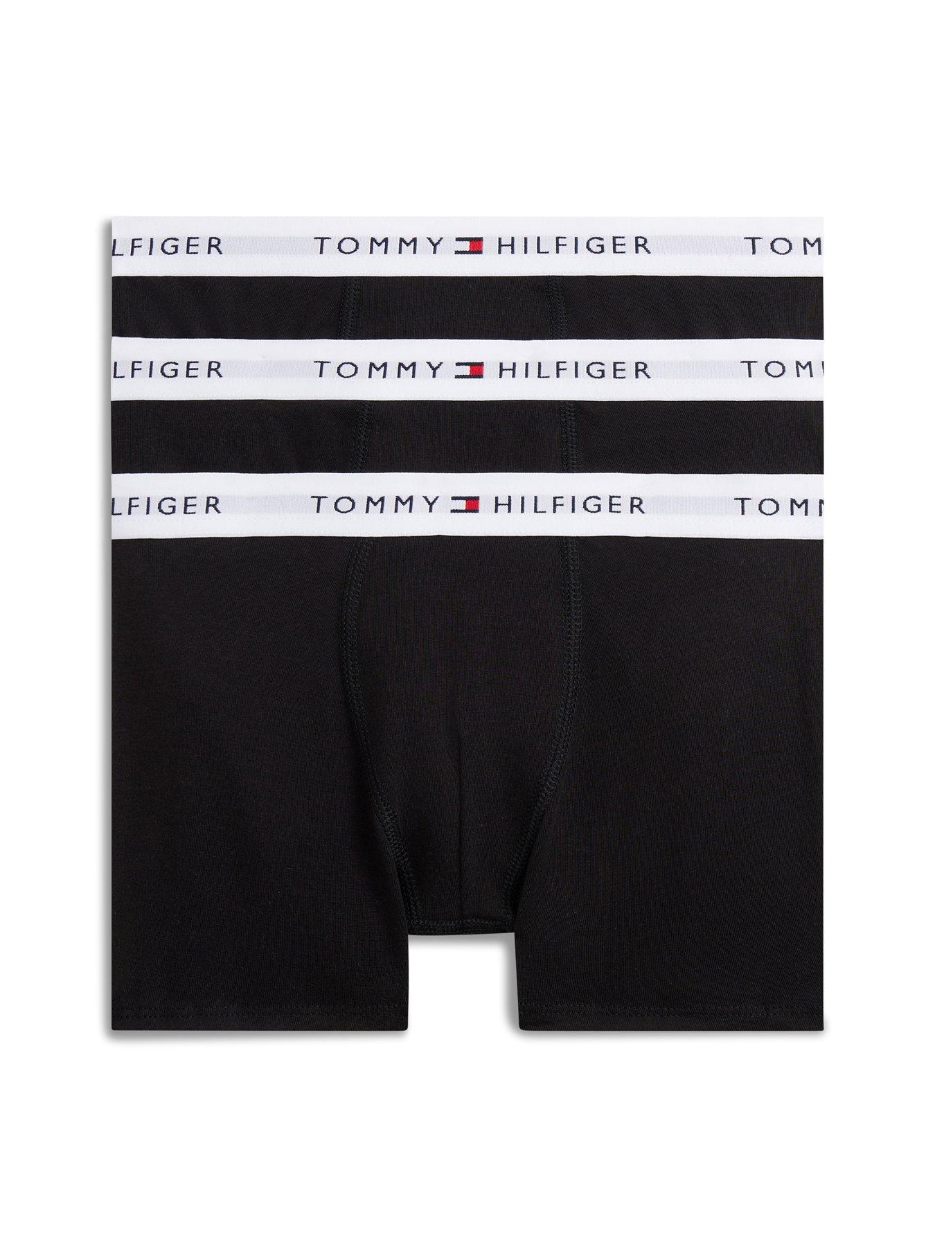 Tommy Hilfiger Boys 3 Pack Trunks - Black