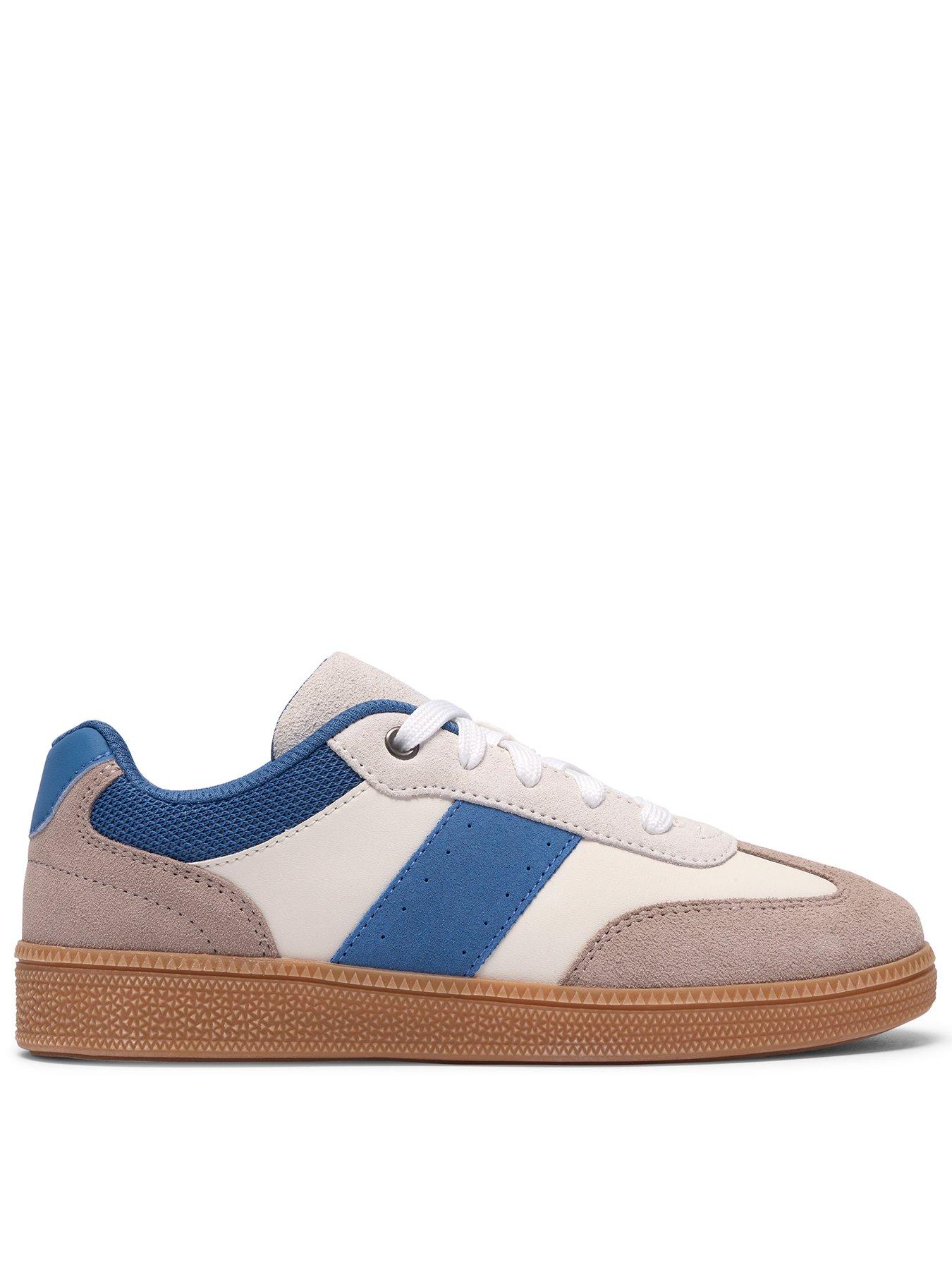 Clarks Junior Cypress Lane Trainer, Blue, Size 13 Younger