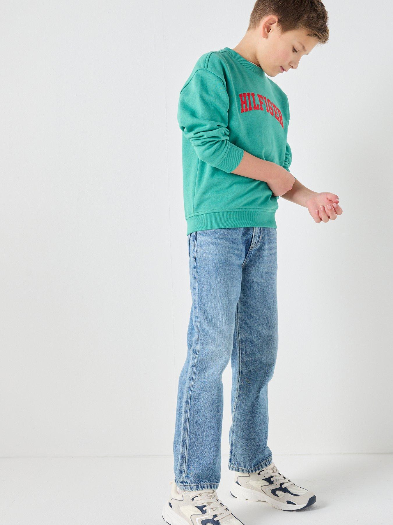 Tommy Hilfiger Boys Relaxed Mid Jeans - Blue