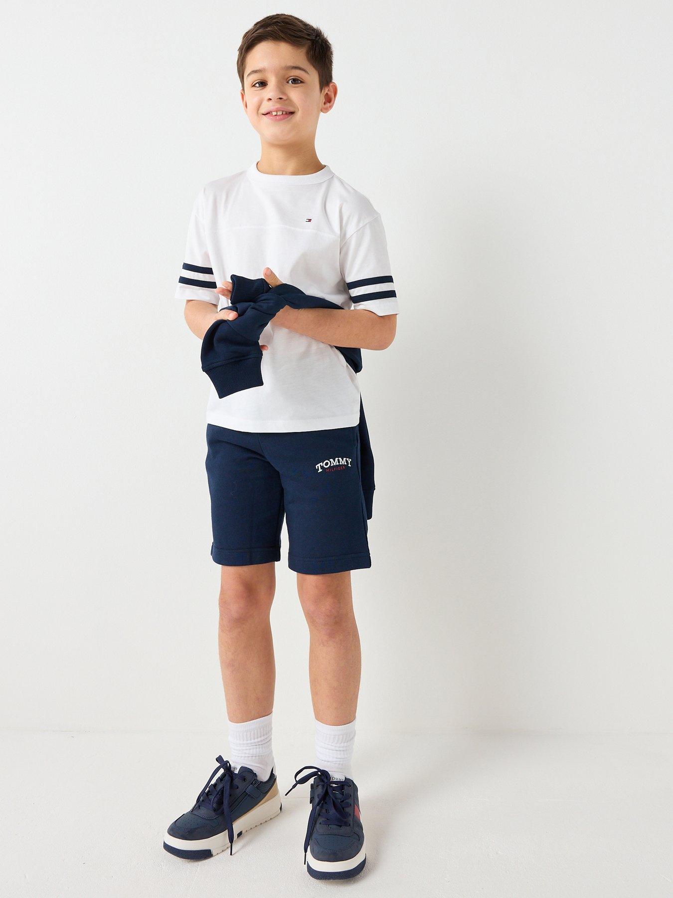 Tommy Hilfiger Boys Monotype Graphic Sweat Shorts - Navy