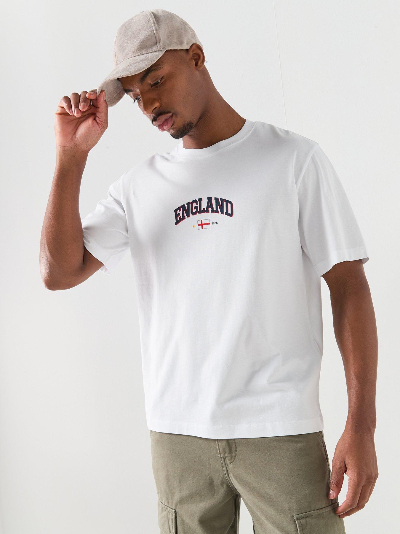 Jack & Jones England Football T-Shirt - White