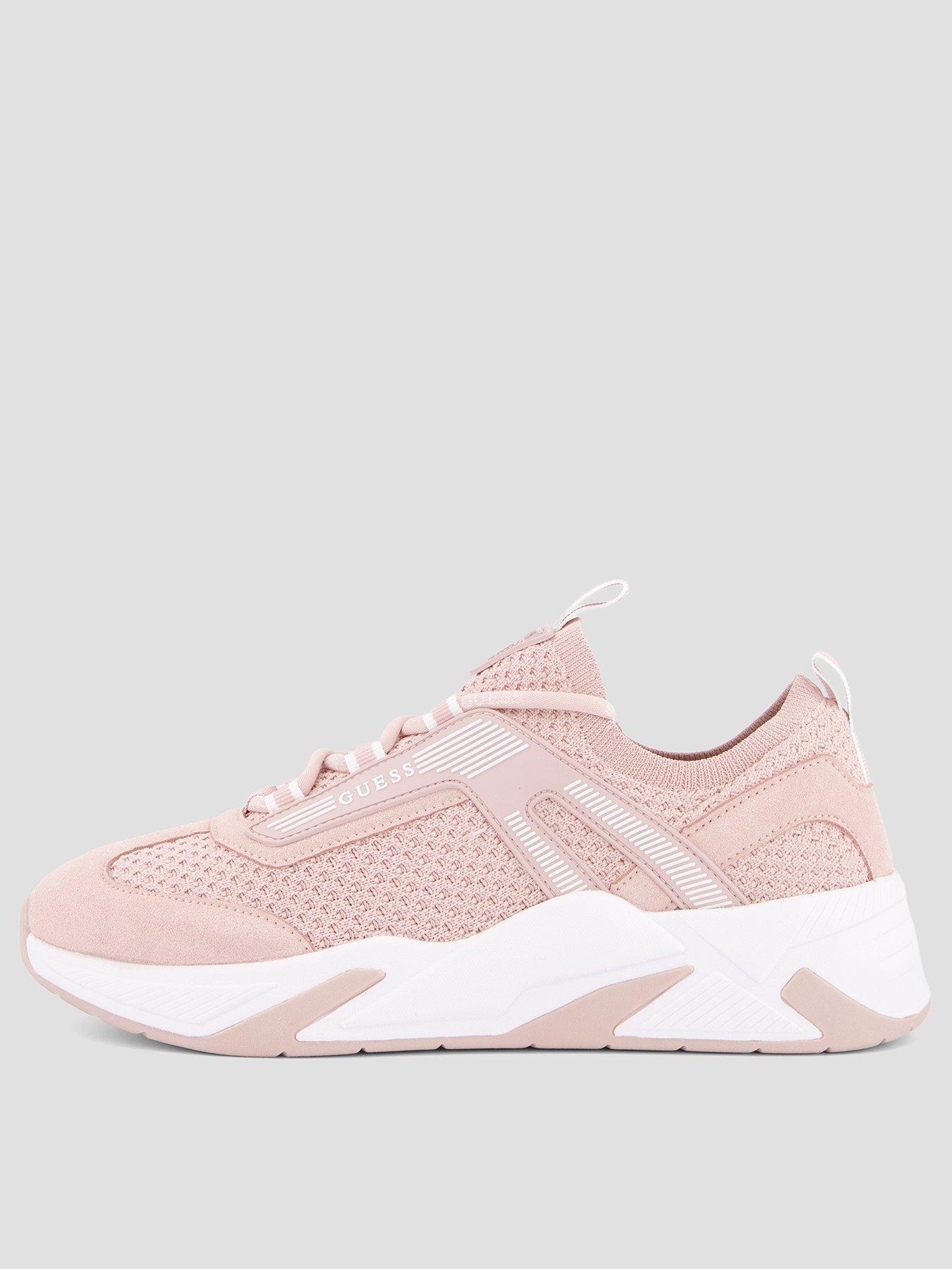 Guess Jeans Genga Knitted Running Shoes, Pink, Size 41, Women