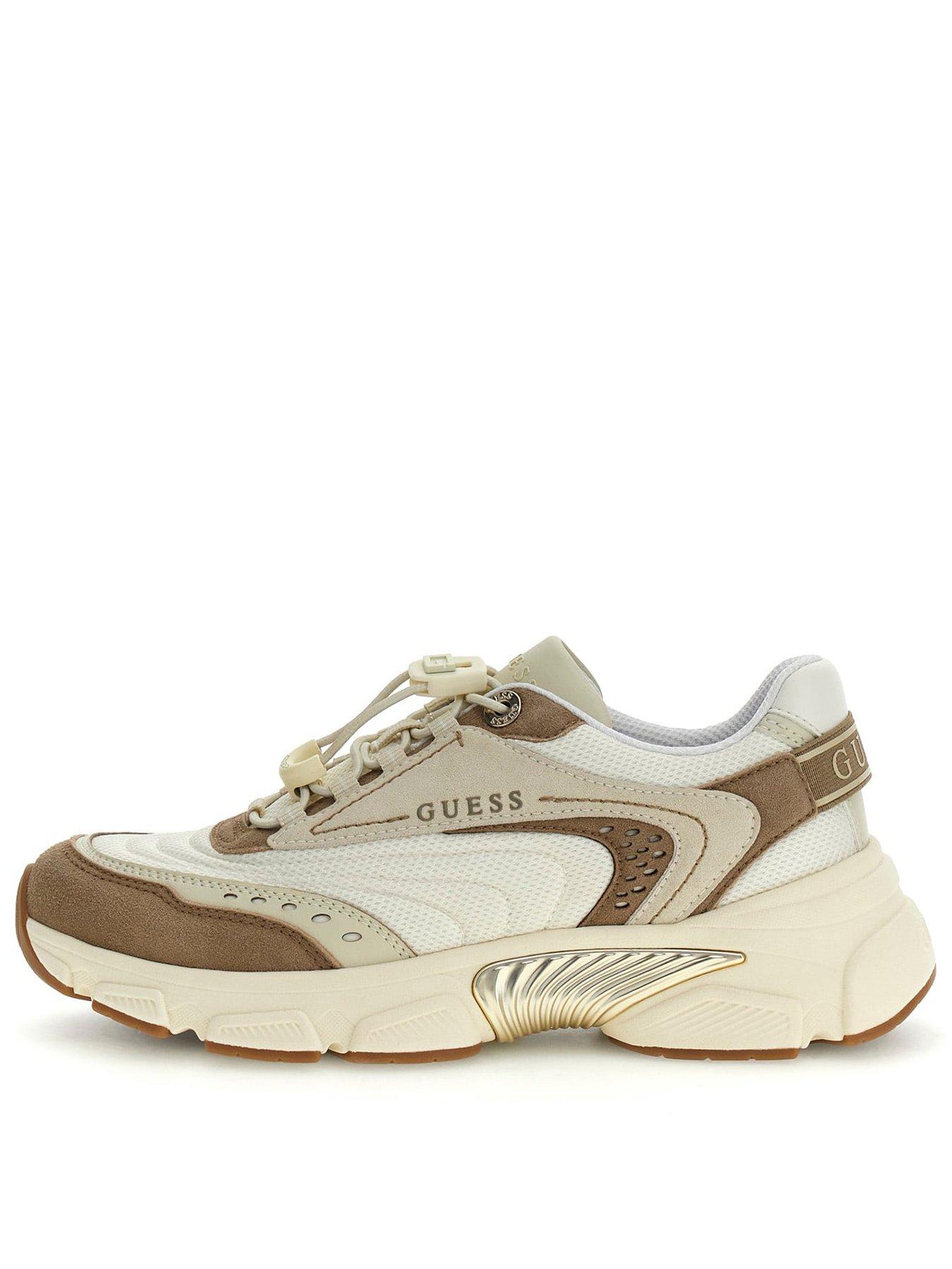 Guess Jeans Imeri Perforated Insert Running Shoes - Beige