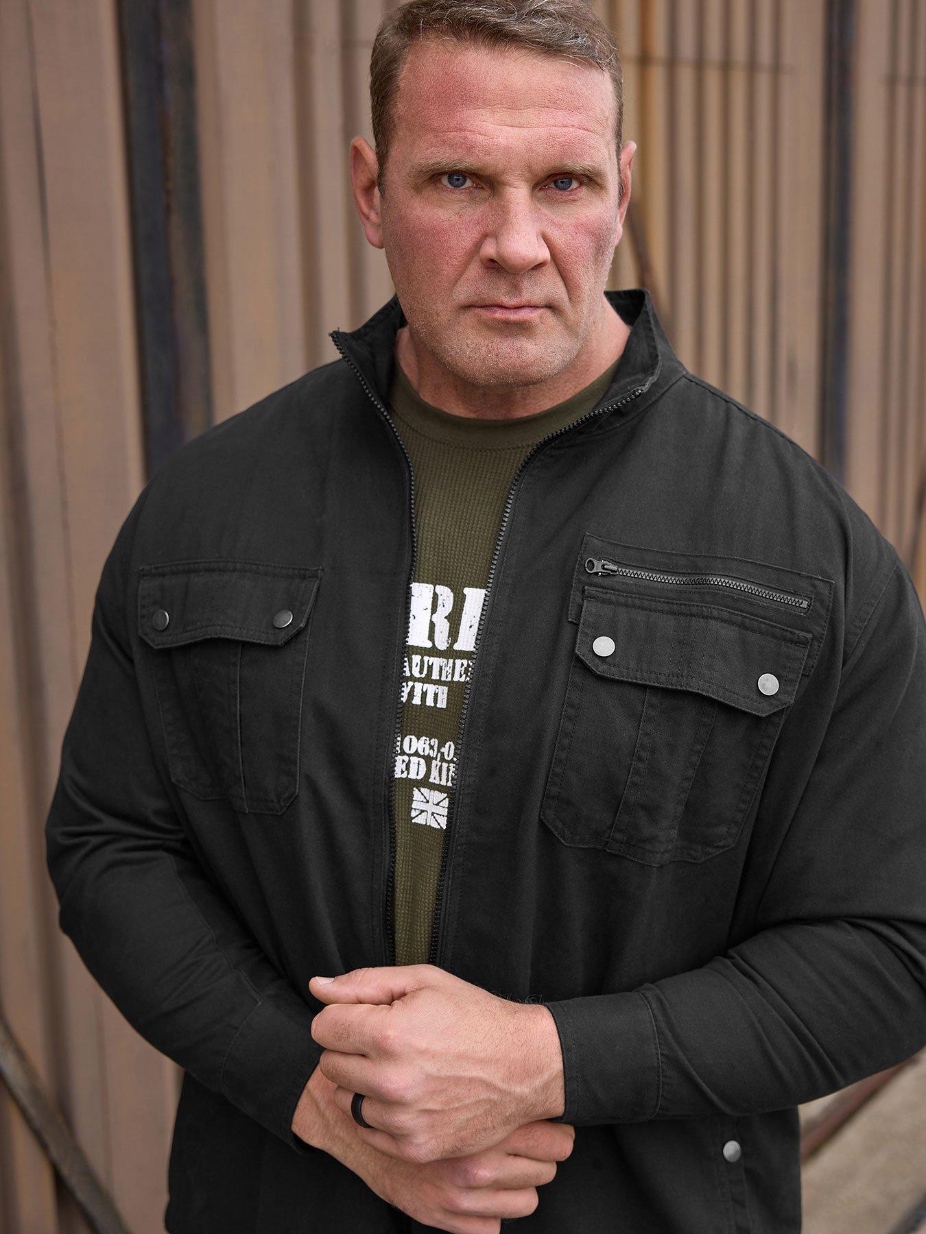 BadRhino Zip Thru Utility Jacket - Black