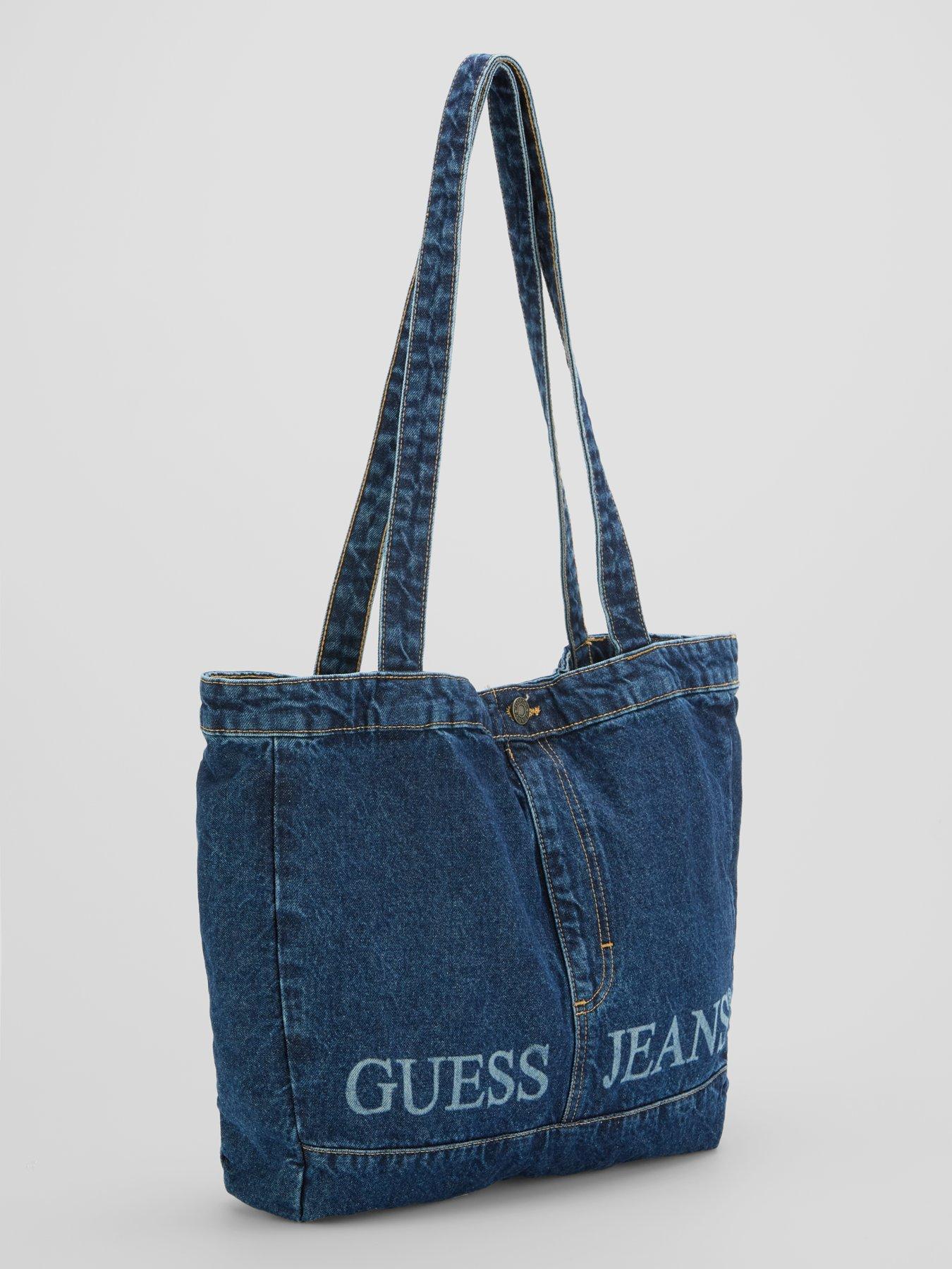 Image 2 of 6 of Guess Denim Tote Bag - Blue