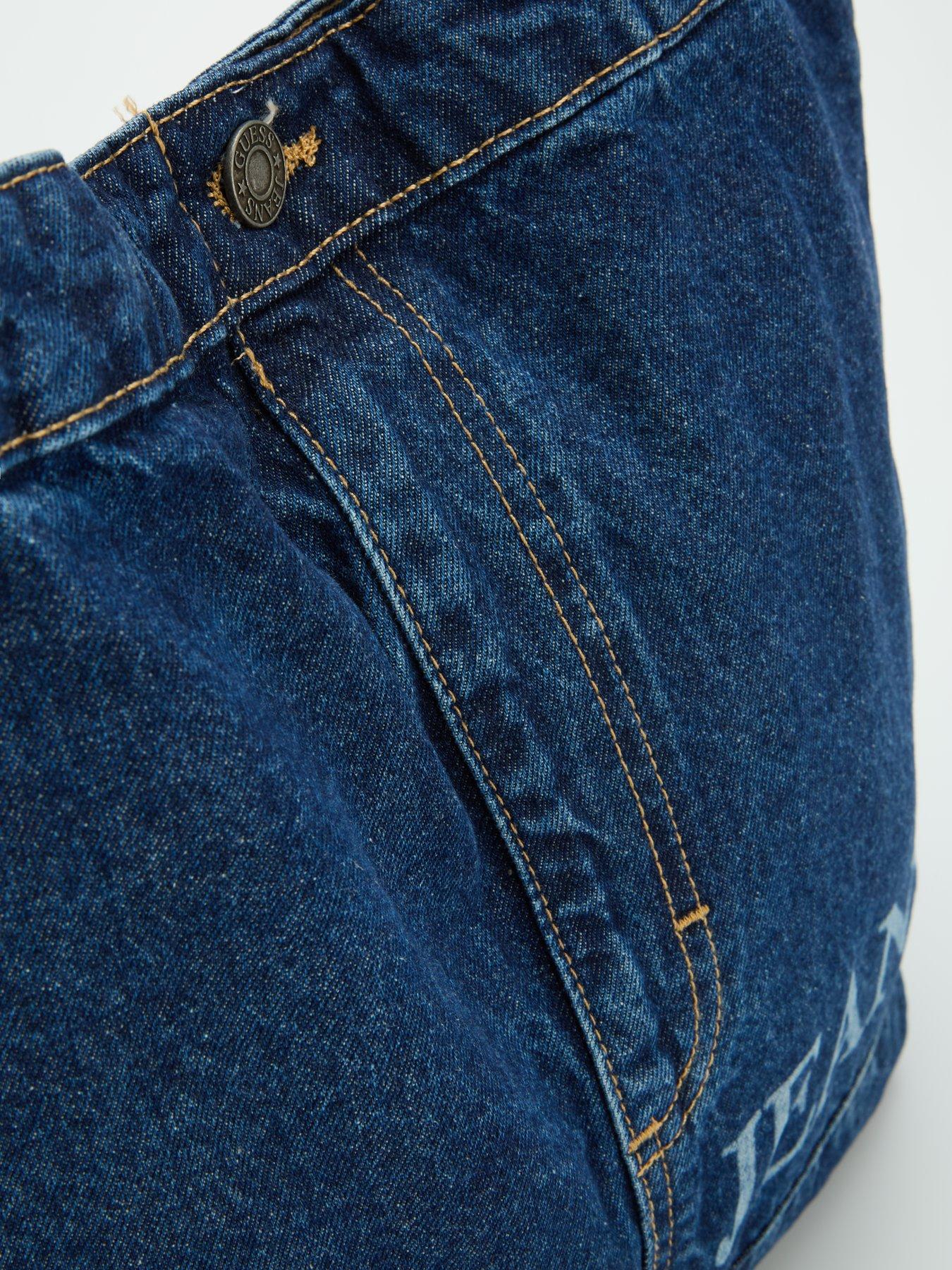 Image 3 of 6 of Guess Denim Tote Bag - Blue