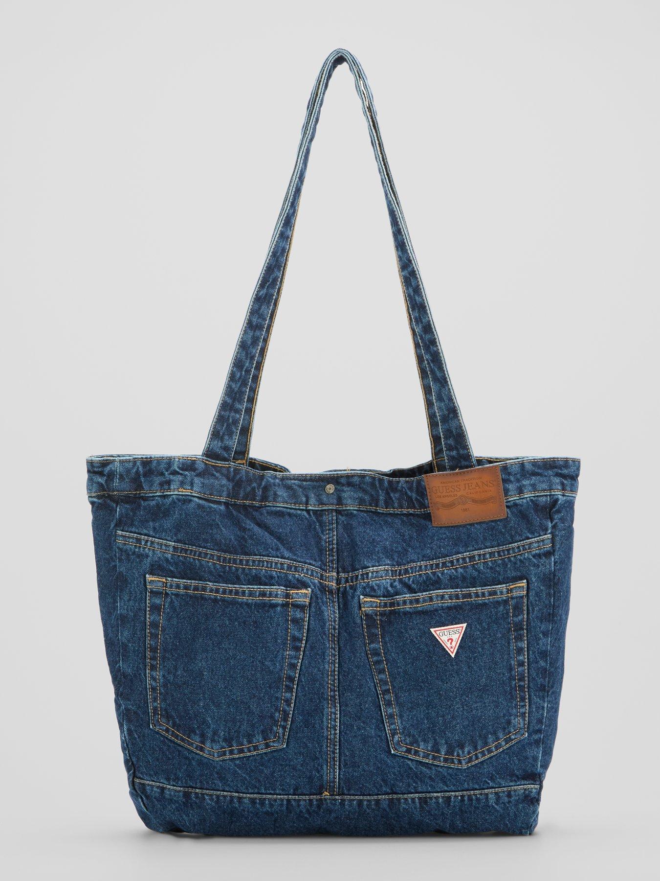 Image 4 of 6 of Guess Denim Tote Bag - Blue