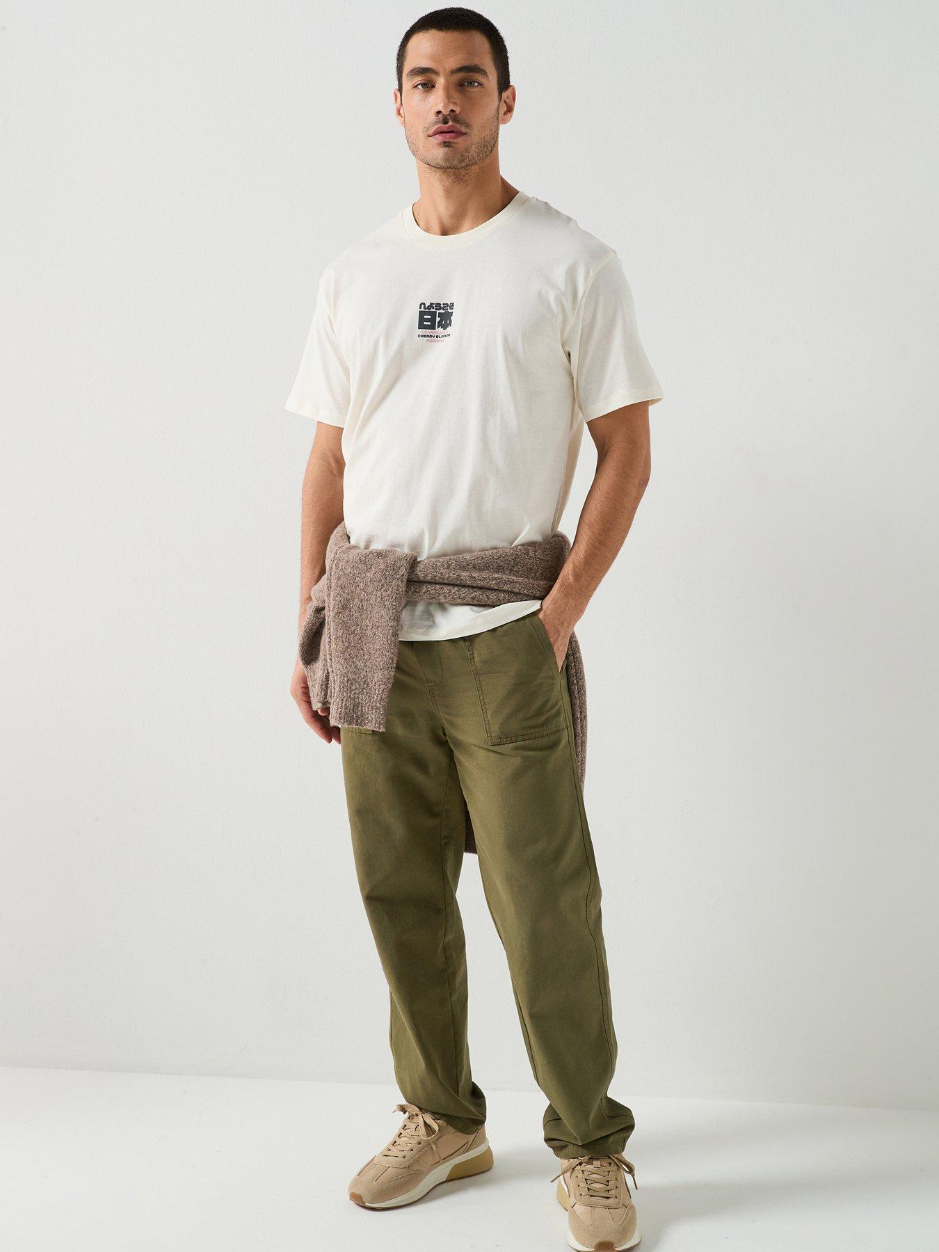 Image 3 of 6 of Jack & Jones Cherry Graphic T-Shirt - Off White
