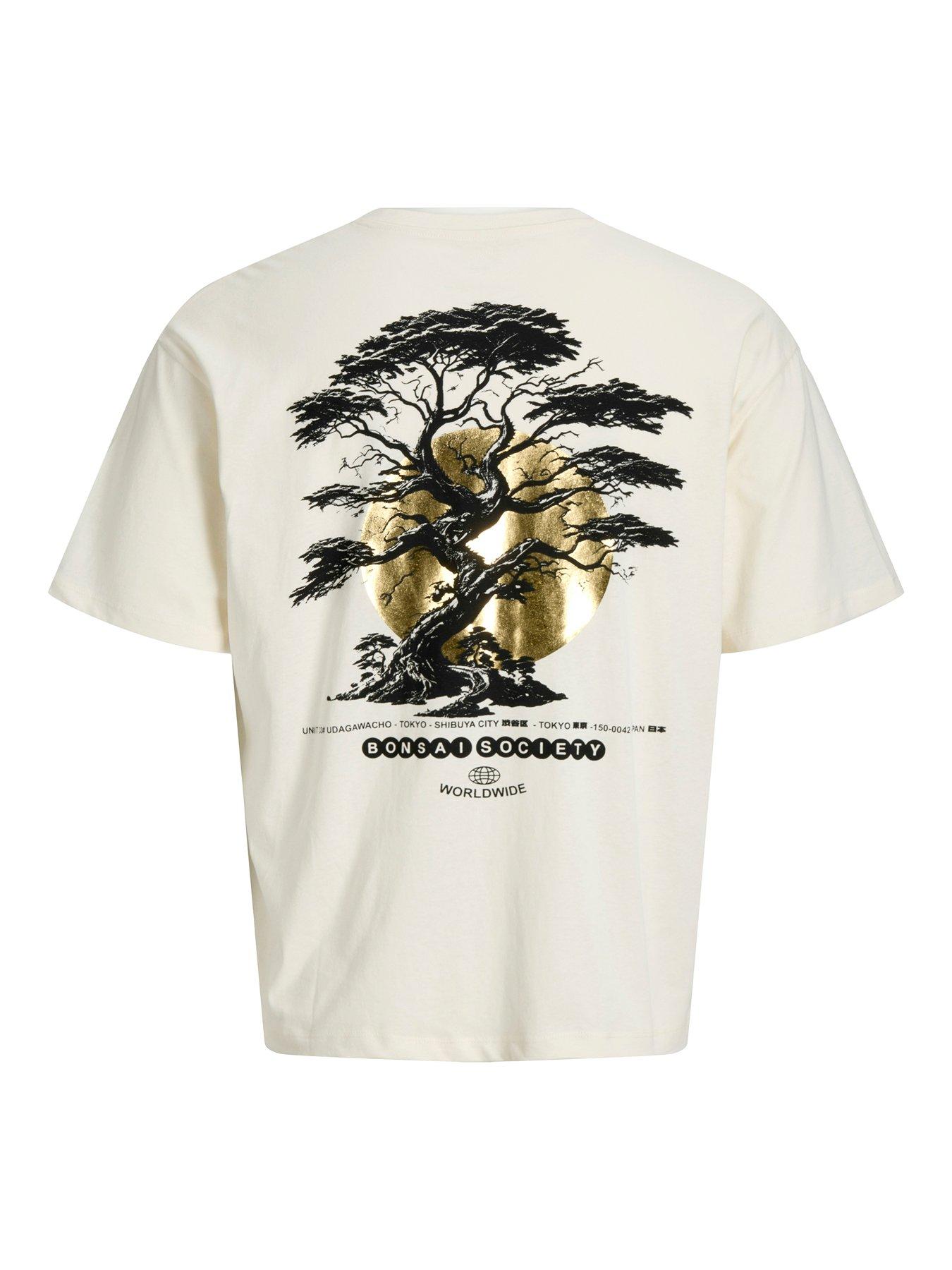 Jack & Jones Bonzai Graphic T-Shirt - Off White