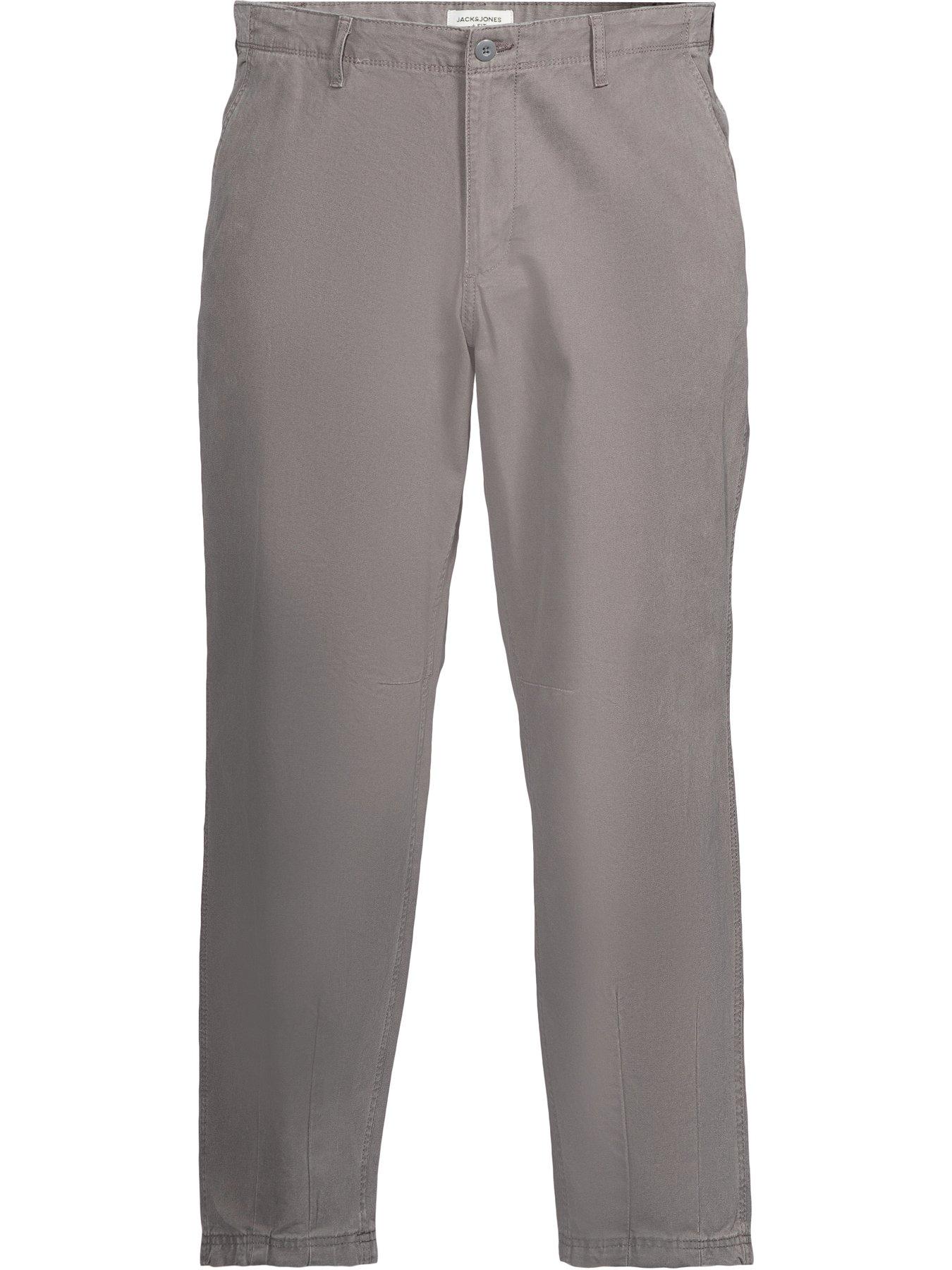 Image 5 of 5 of Jack & Jones Plus Evan Detroit Washed Chinos - Grey