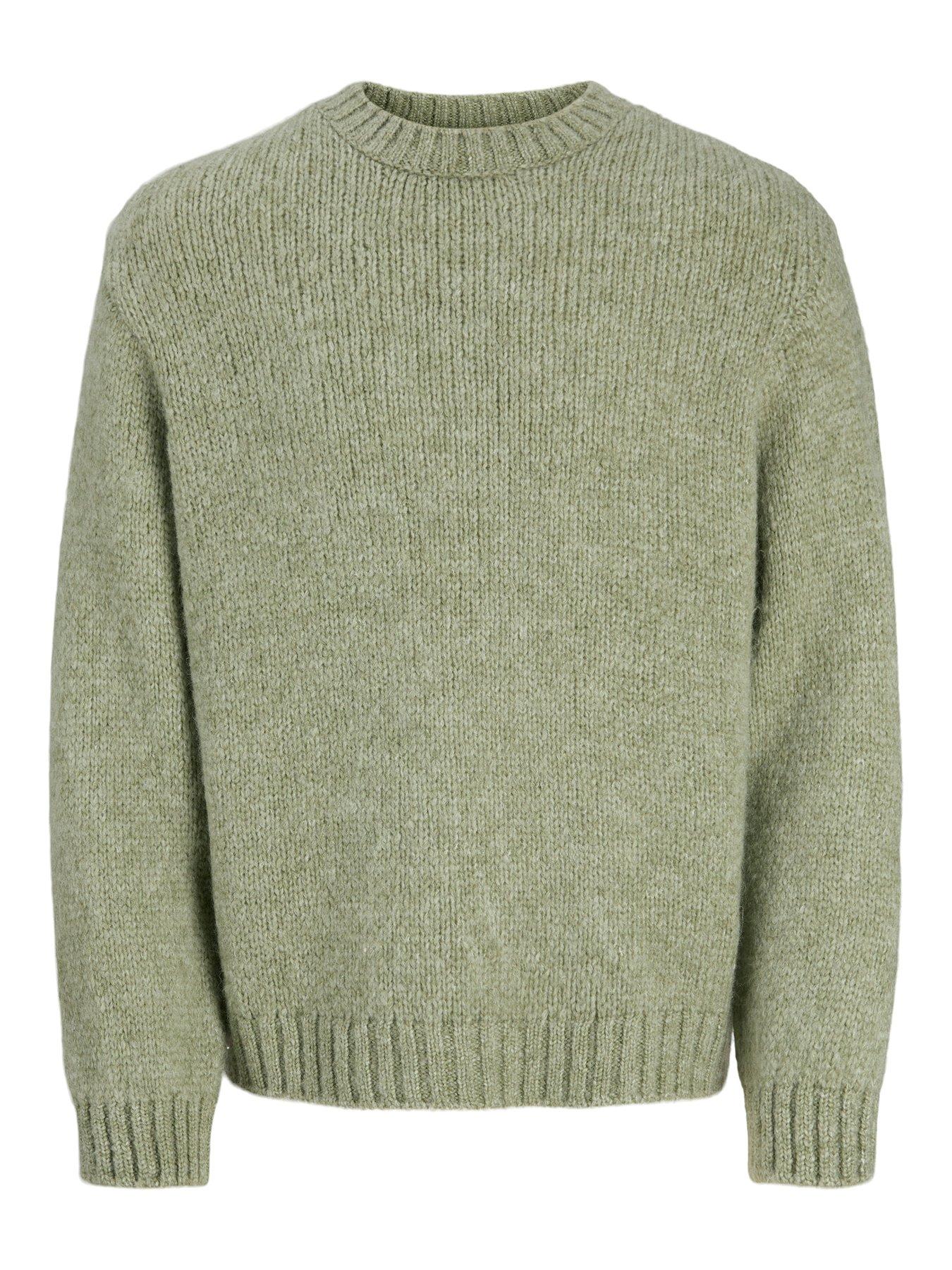 Image 1 of 2 of Jack & Jones Plus Carter Knitted Jumper - Green