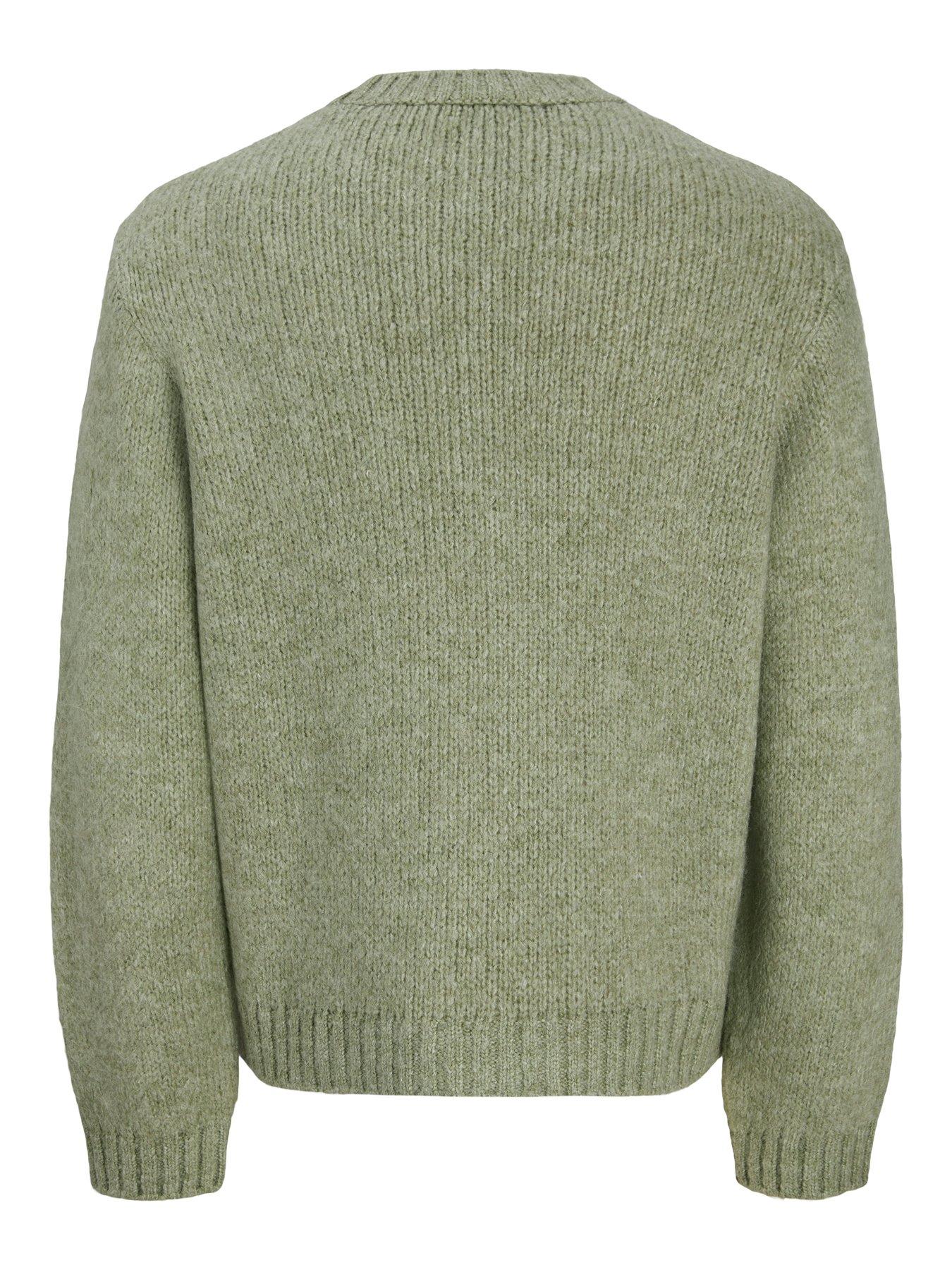 Image 2 of 2 of Jack & Jones Plus Carter Knitted Jumper - Green