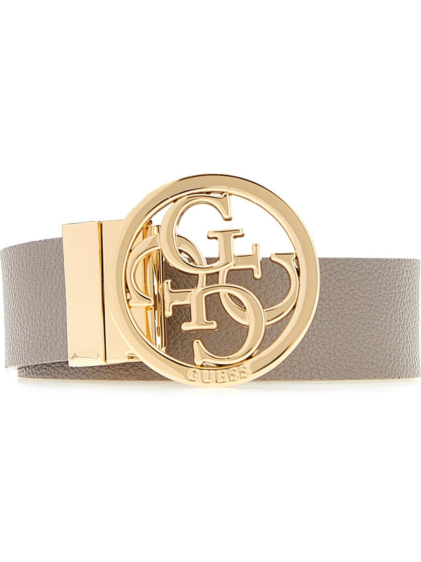 Guess Jeans Noelle 4G Logo Belt - White