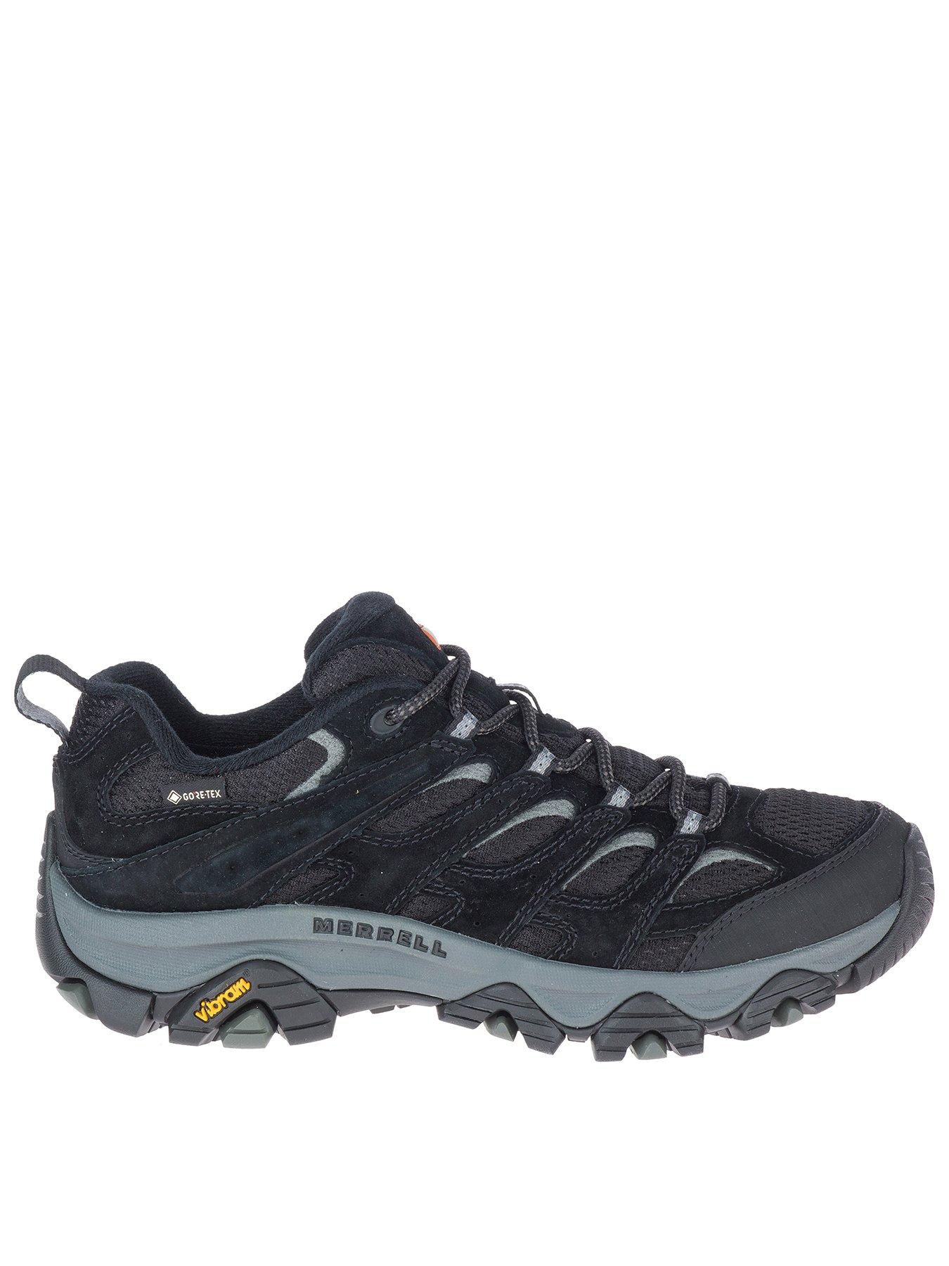 Merrell Womens Moab 3 Goretex Hiking Shoes, Black, Size 3.5, Women