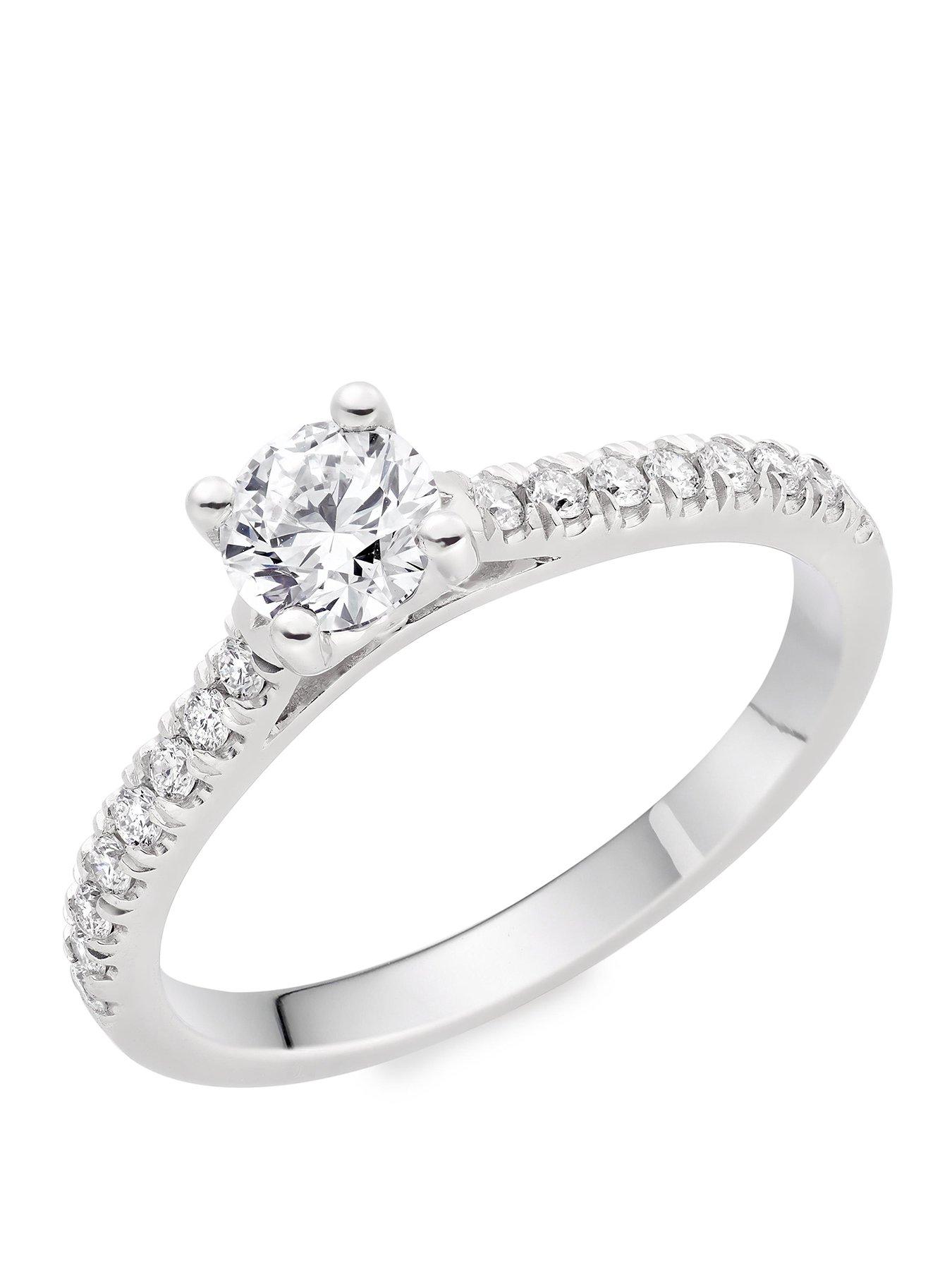 Beaverbrooks Platinum Diamond Solitaire Engagement Ring