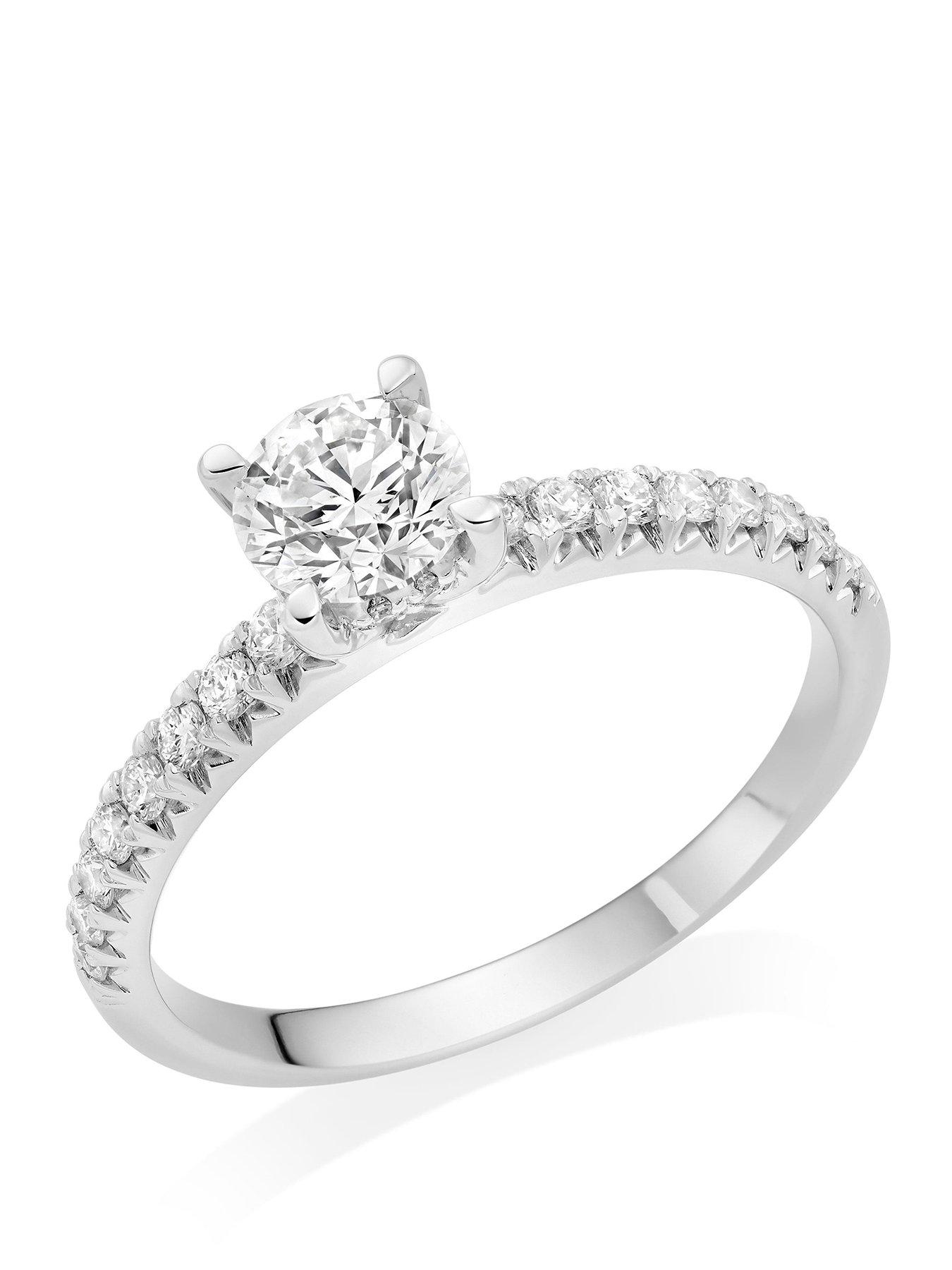 Beaverbrooks Platinum Diamond Solitaire Ring