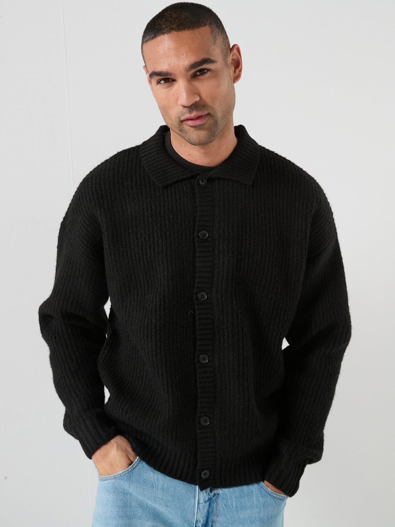 Jack & Jones Ollie Knitted Cardigan - Black