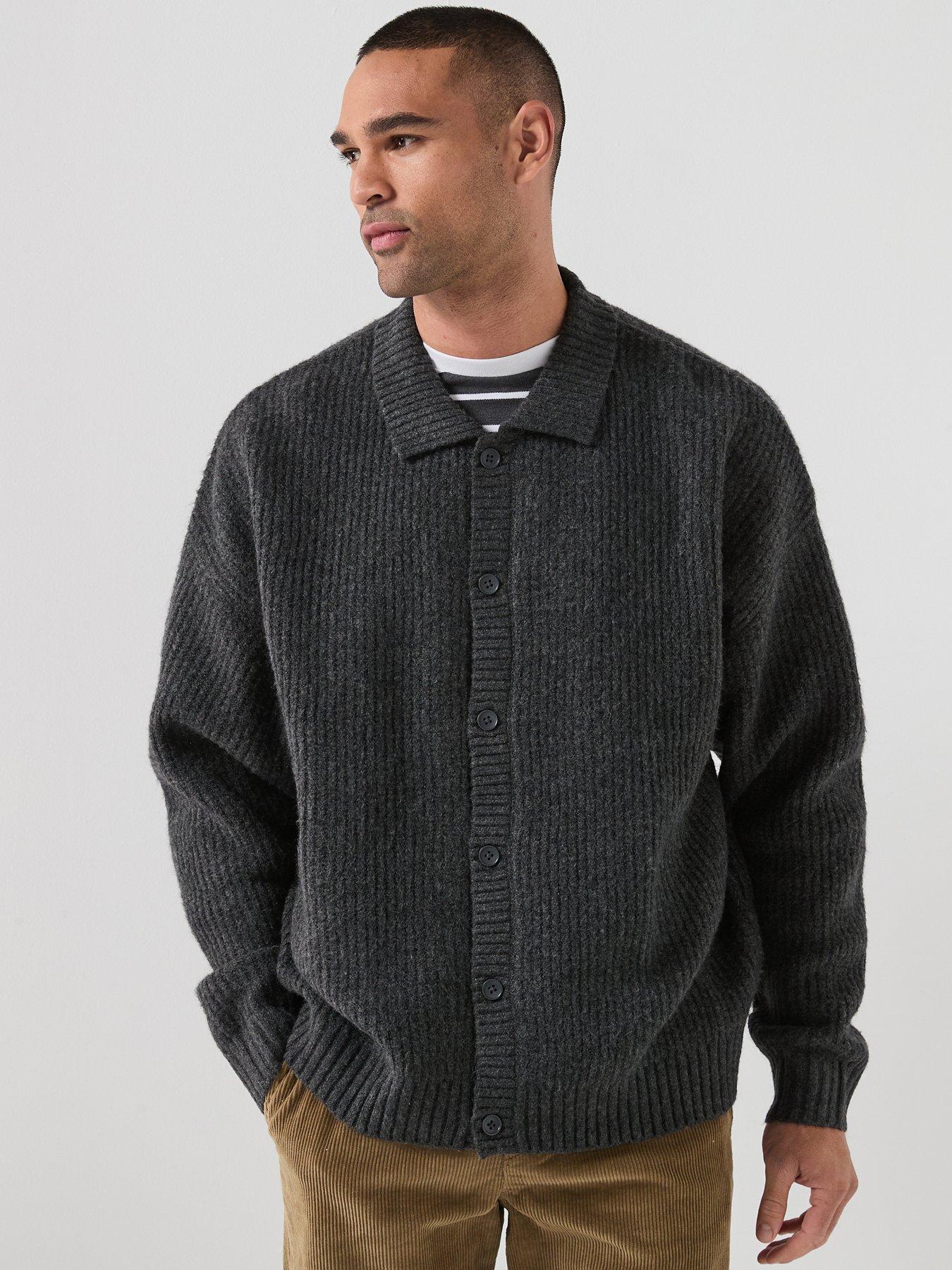 Jack & Jones Ollie Knitted Cardigan - Grey