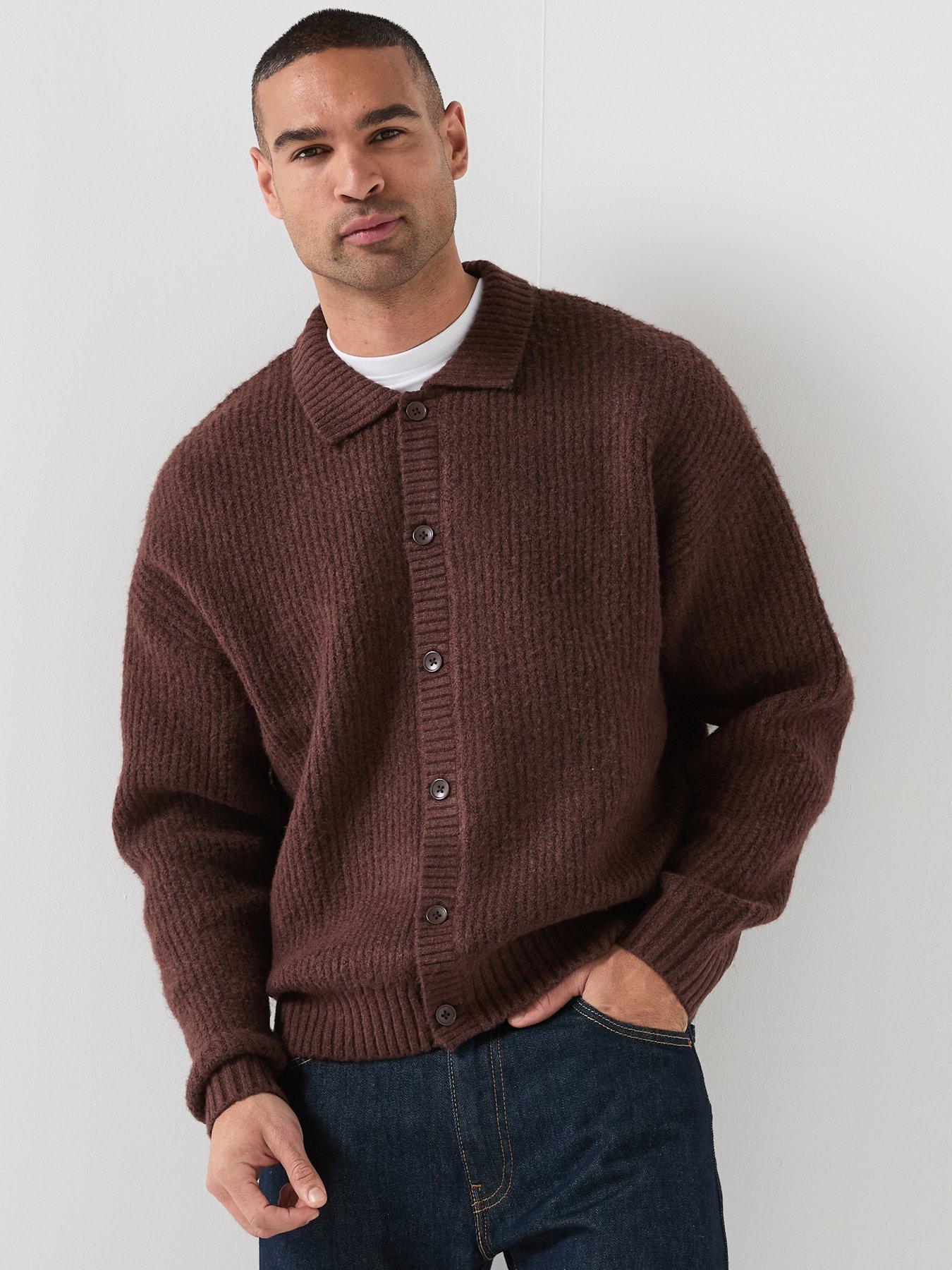 Jack & Jones Ollie Knitted Cardigan - Red