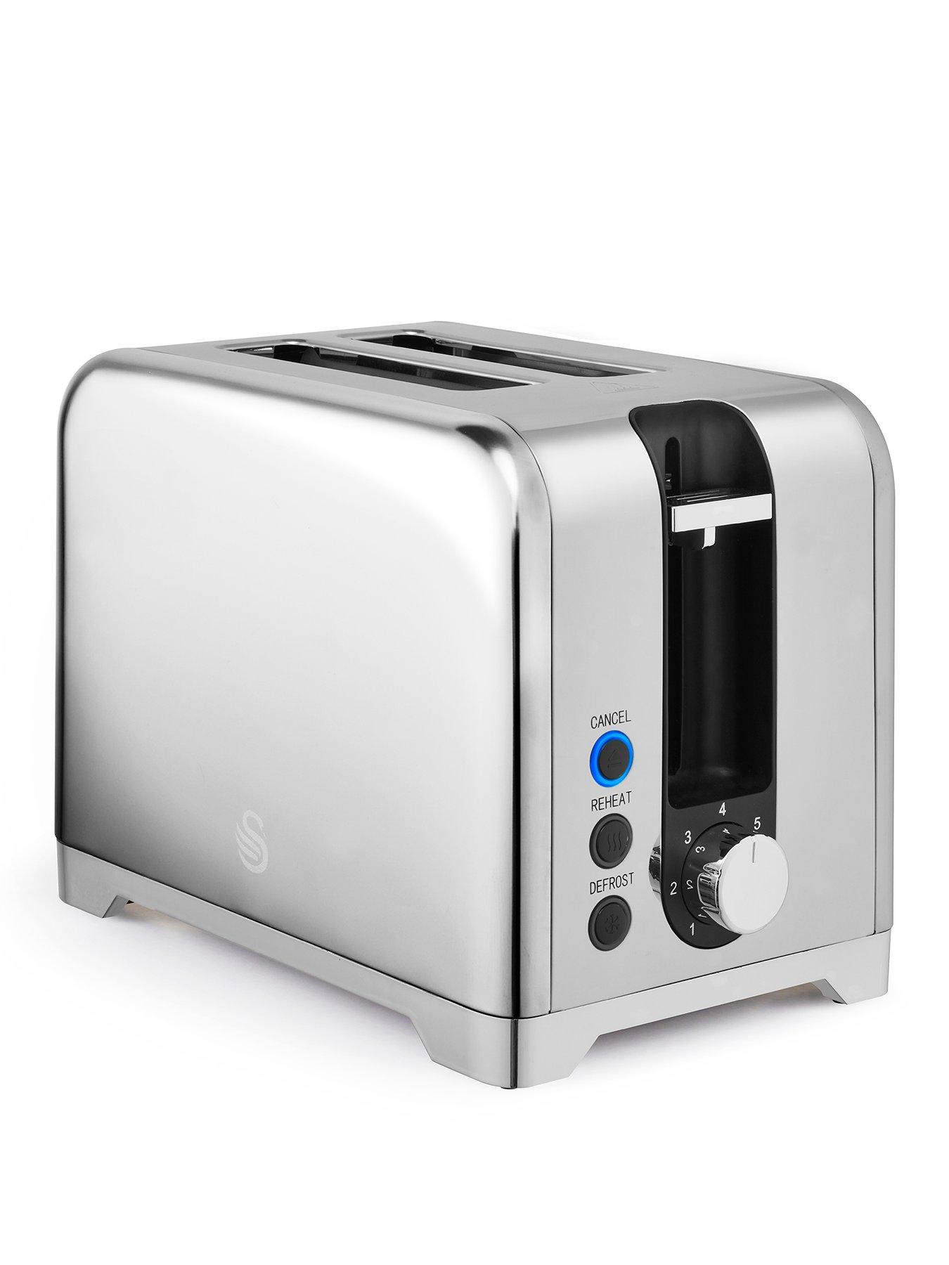 Image 1 of 7 of Swan Solace 2 Slice Toaster Stainless Steel