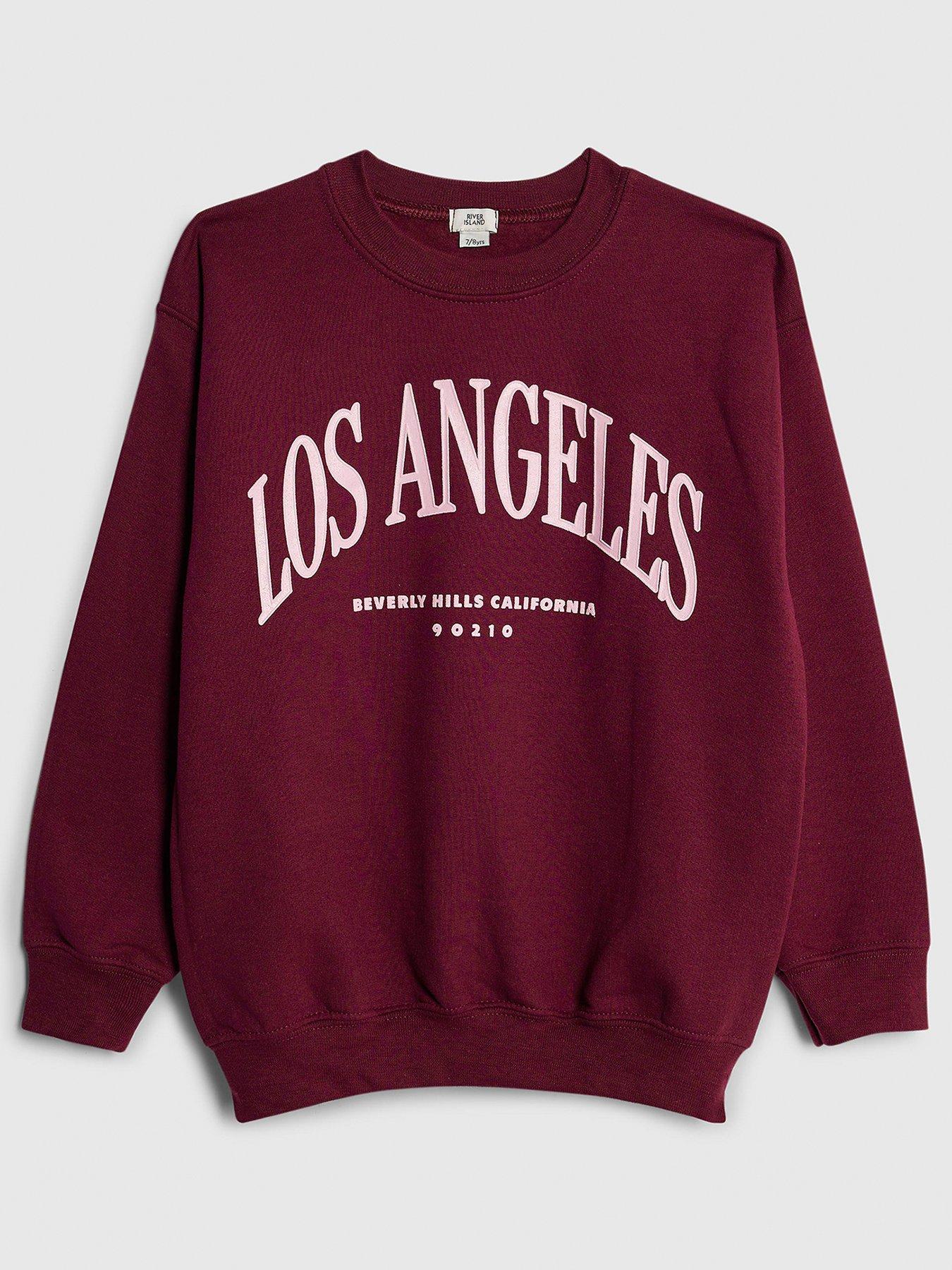 River Island Older Girls Los Angeles Sweatshirt - Red