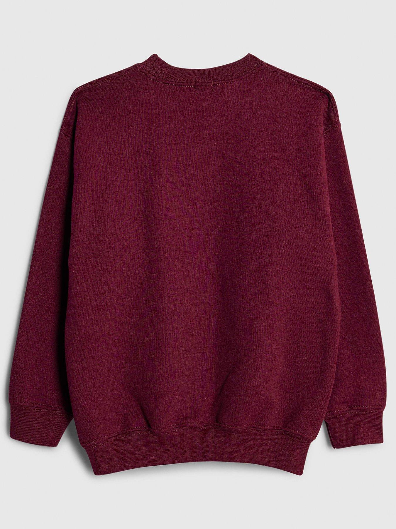 Image 2 of 4 of River Island Older Girls Los Angeles Sweatshirt - Red