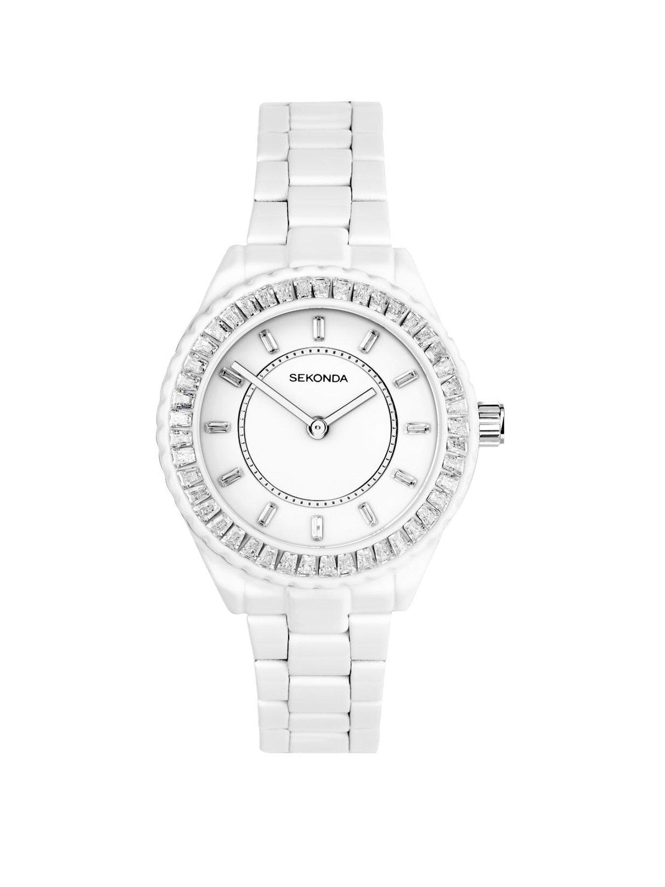 Sekonda Womens Margot White Stainless Steel Bracelet with White Dial Analogue Watch
