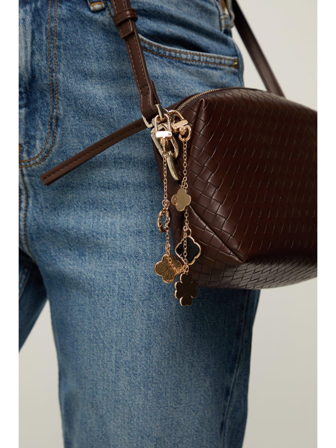 Image 2 of 4 of Mood Gold Plated Clover Double Clip Bag Charm