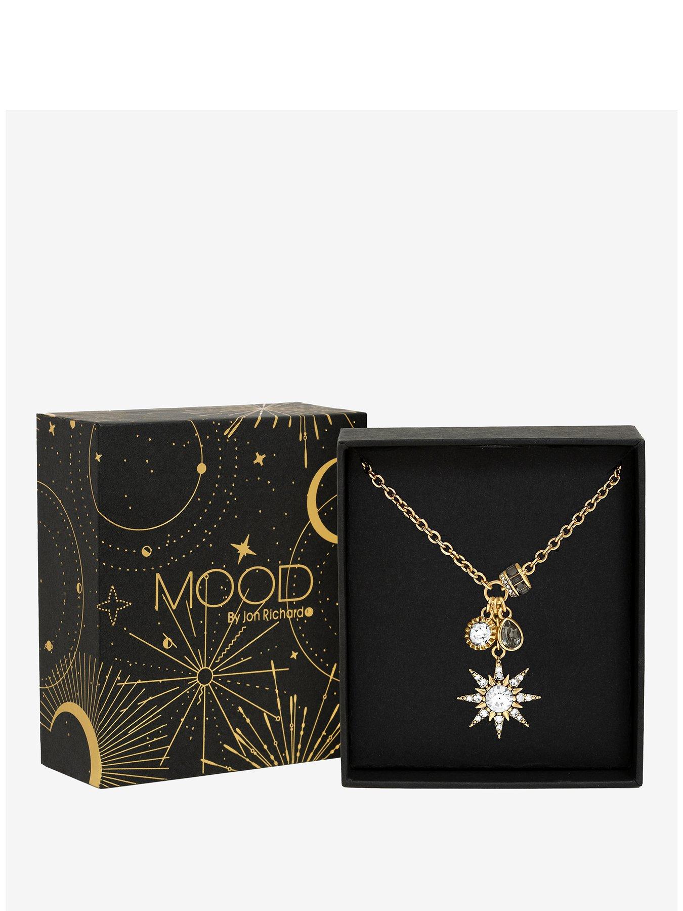 Mood Mood Gold Plated Celestial Pendant Gift Boxed