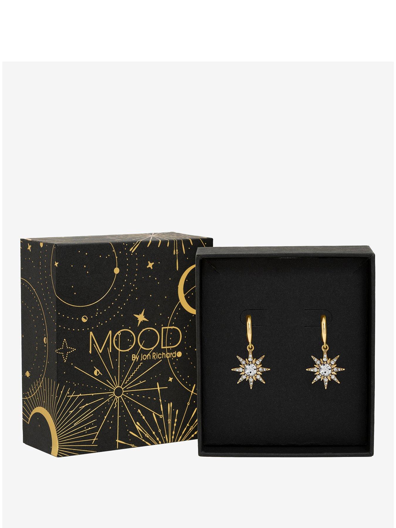 Mood Gold Plated Celestial Earrings Gift Boxed