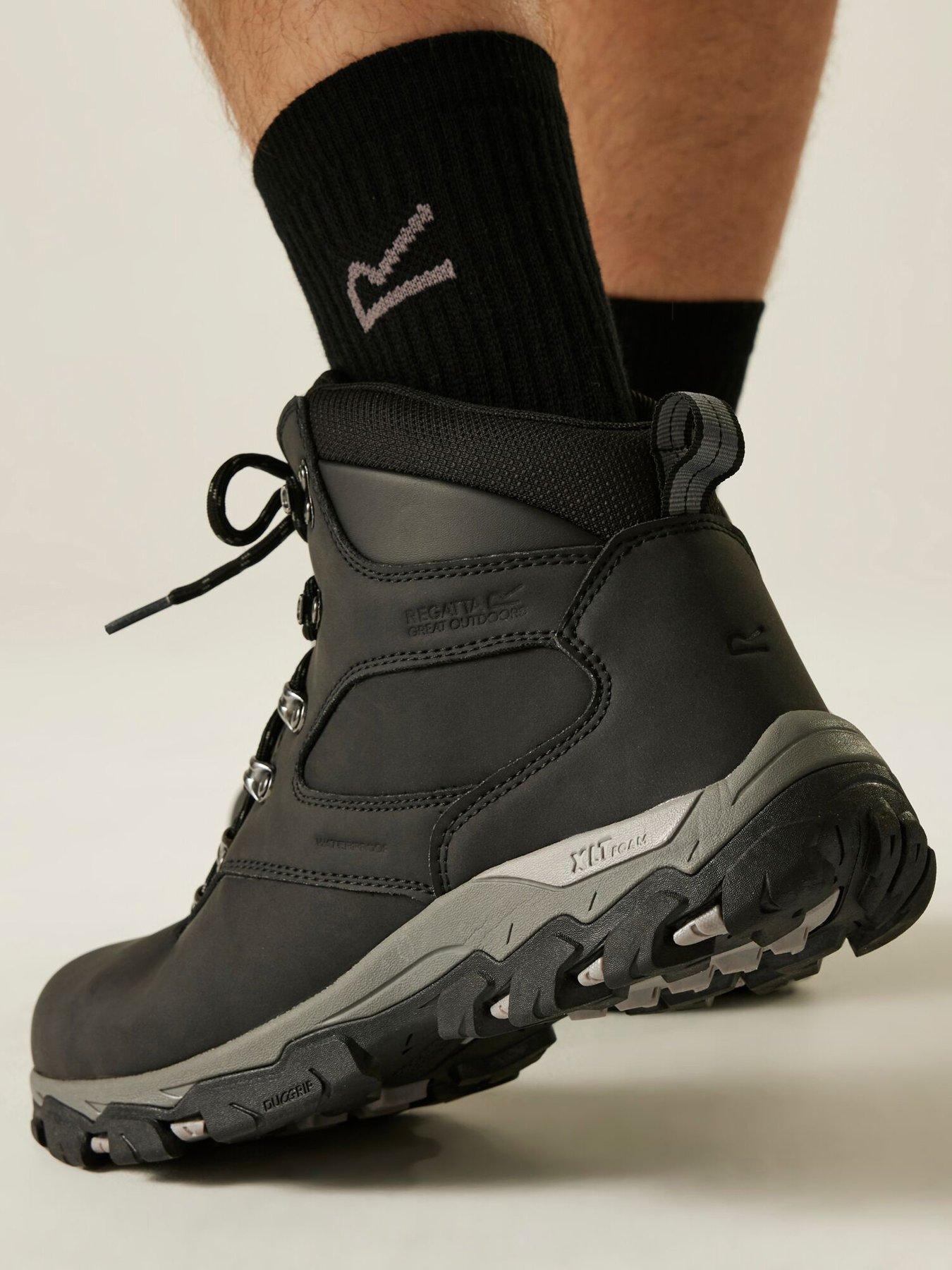 Regatta Mens Holcombe Classic Hiking Boots - Black