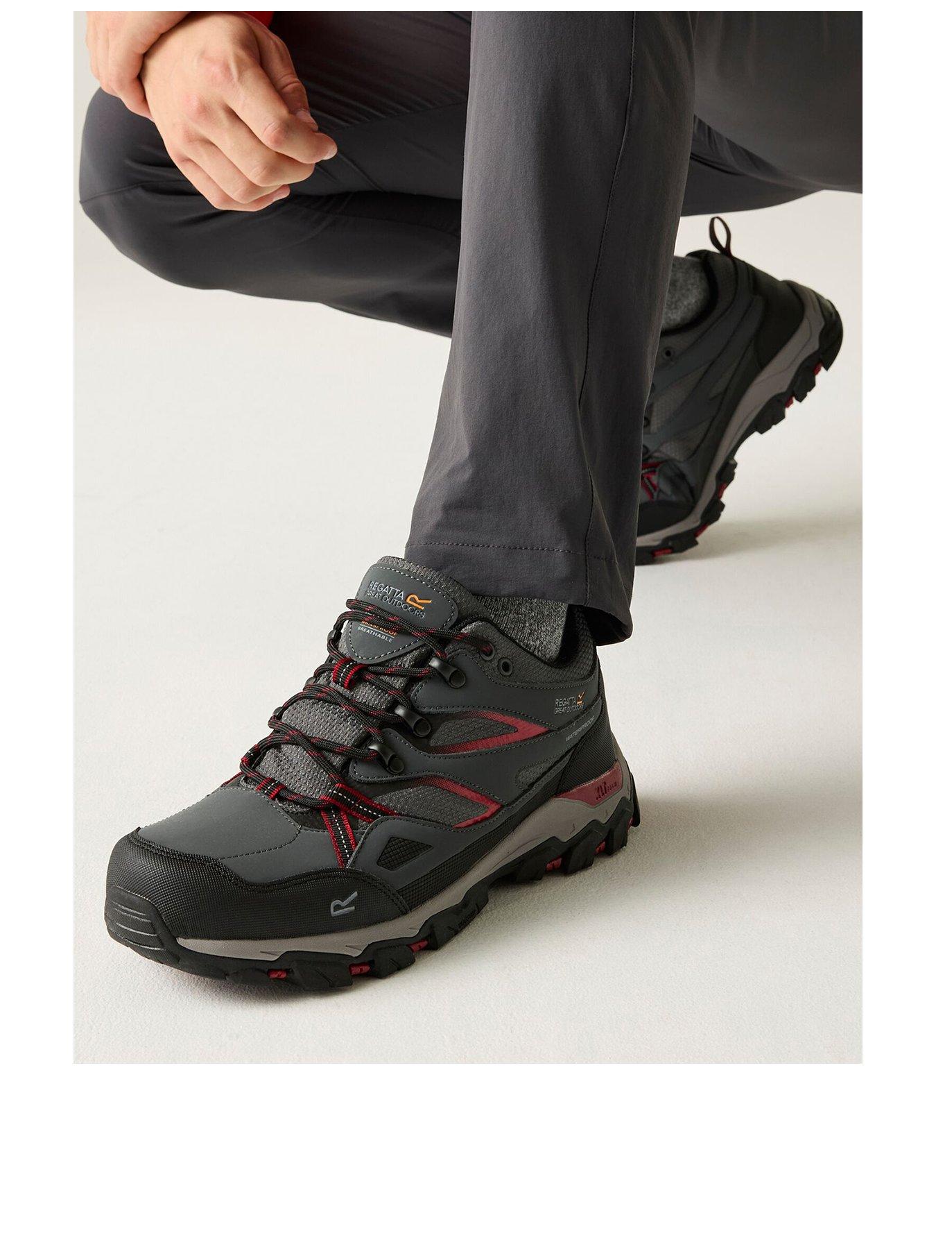 Image 2 of 7 of Regatta Mens Holcombe 3 Low Hiking Shoes - Grey