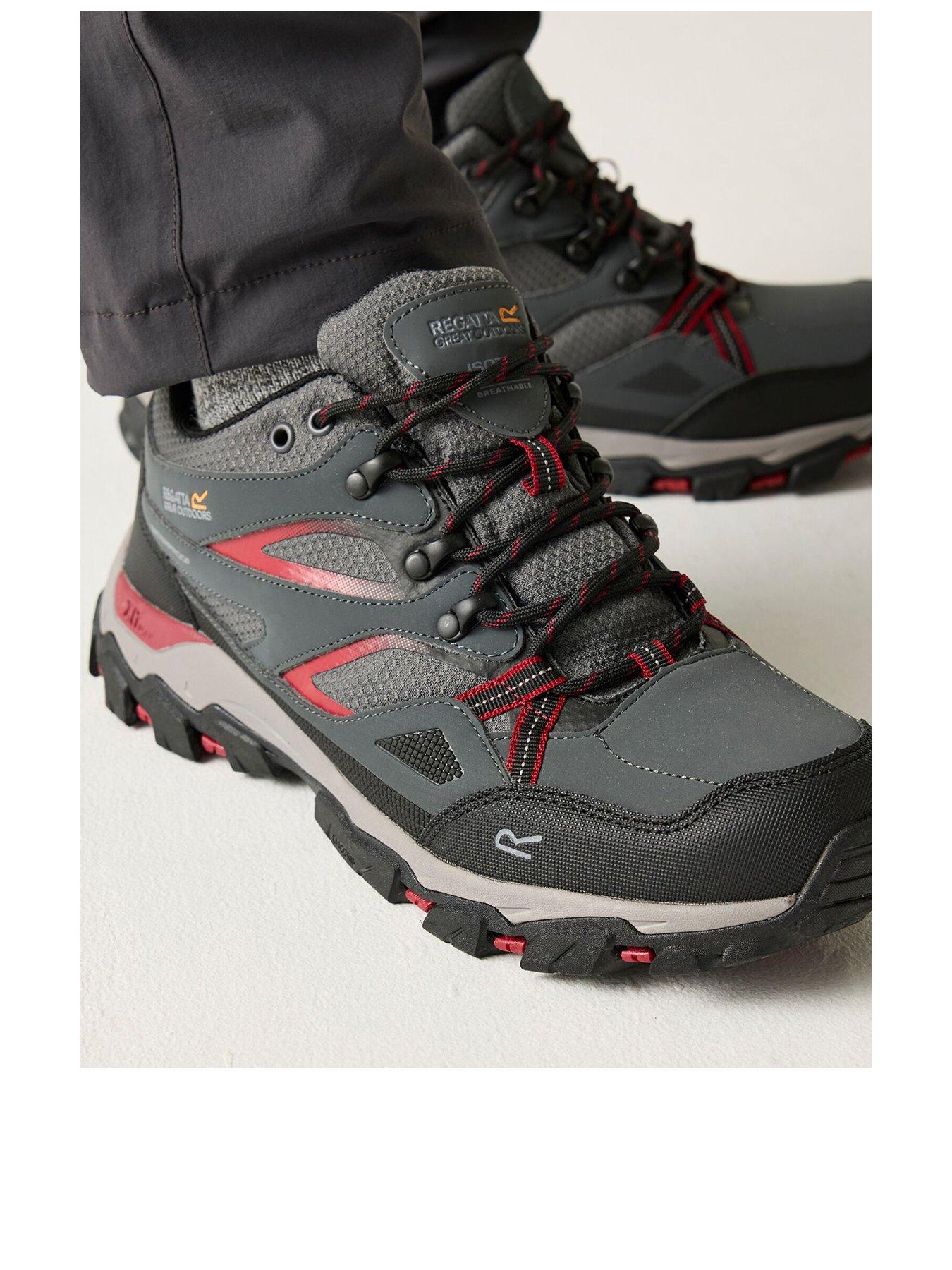 Image 3 of 7 of Regatta Mens Holcombe 3 Low Hiking Shoes - Grey
