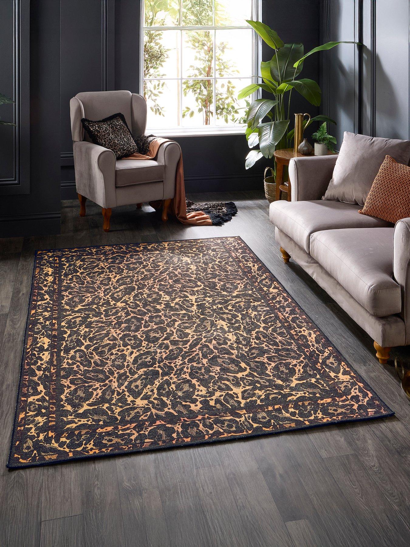 Laurence Llewelyn-Bowen LLB - Leopard Black/Orange - 061 x 230