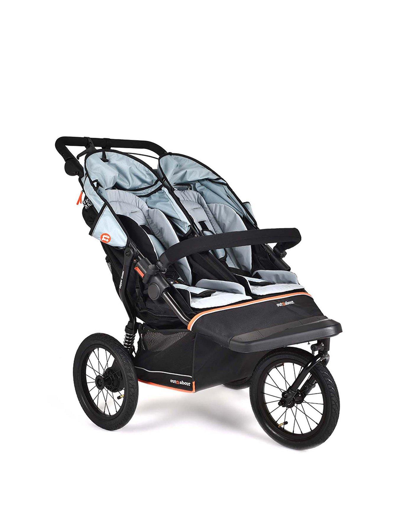Image 3 of 7 of Out n About Nipper Double V6 Plus- Rock Salt Grey