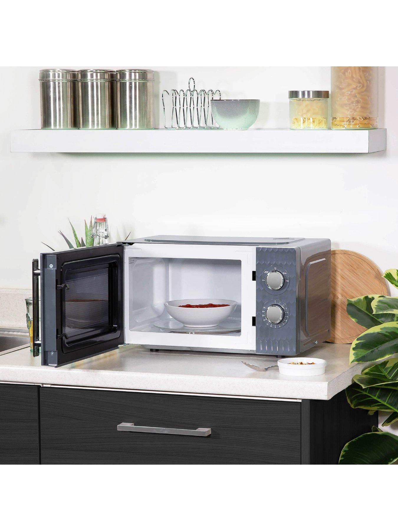 Image 3 of 7 of Russell Hobbs Honeycomb Bundle - Kettle, 4 Slice Toaster and Microwave- Grey