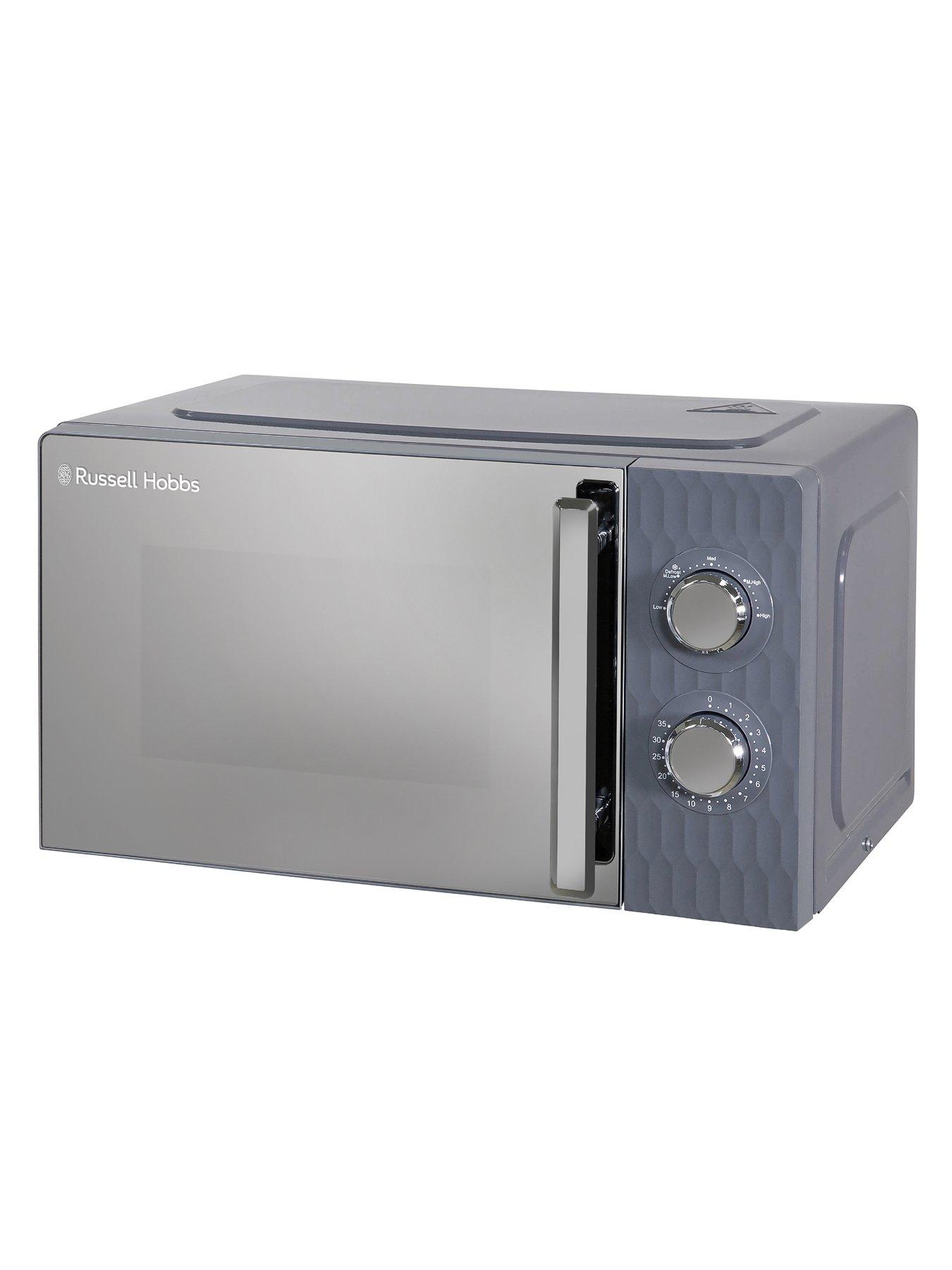 Image 7 of 7 of Russell Hobbs Honeycomb Bundle - Kettle, 4 Slice Toaster and Microwave- Grey