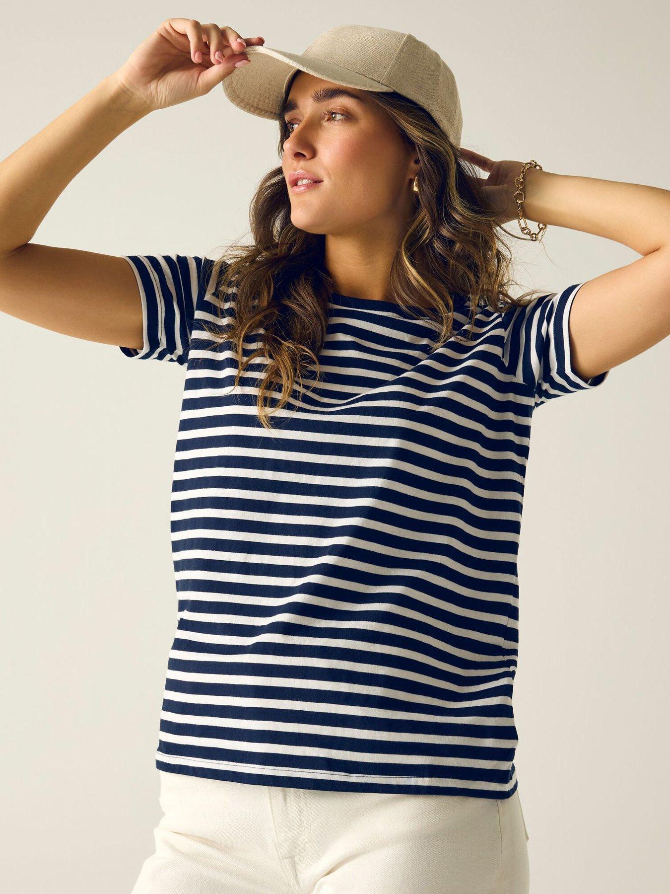 Image 2 of 7 of Regatta Womens Bayletta T-Shirt - Navy